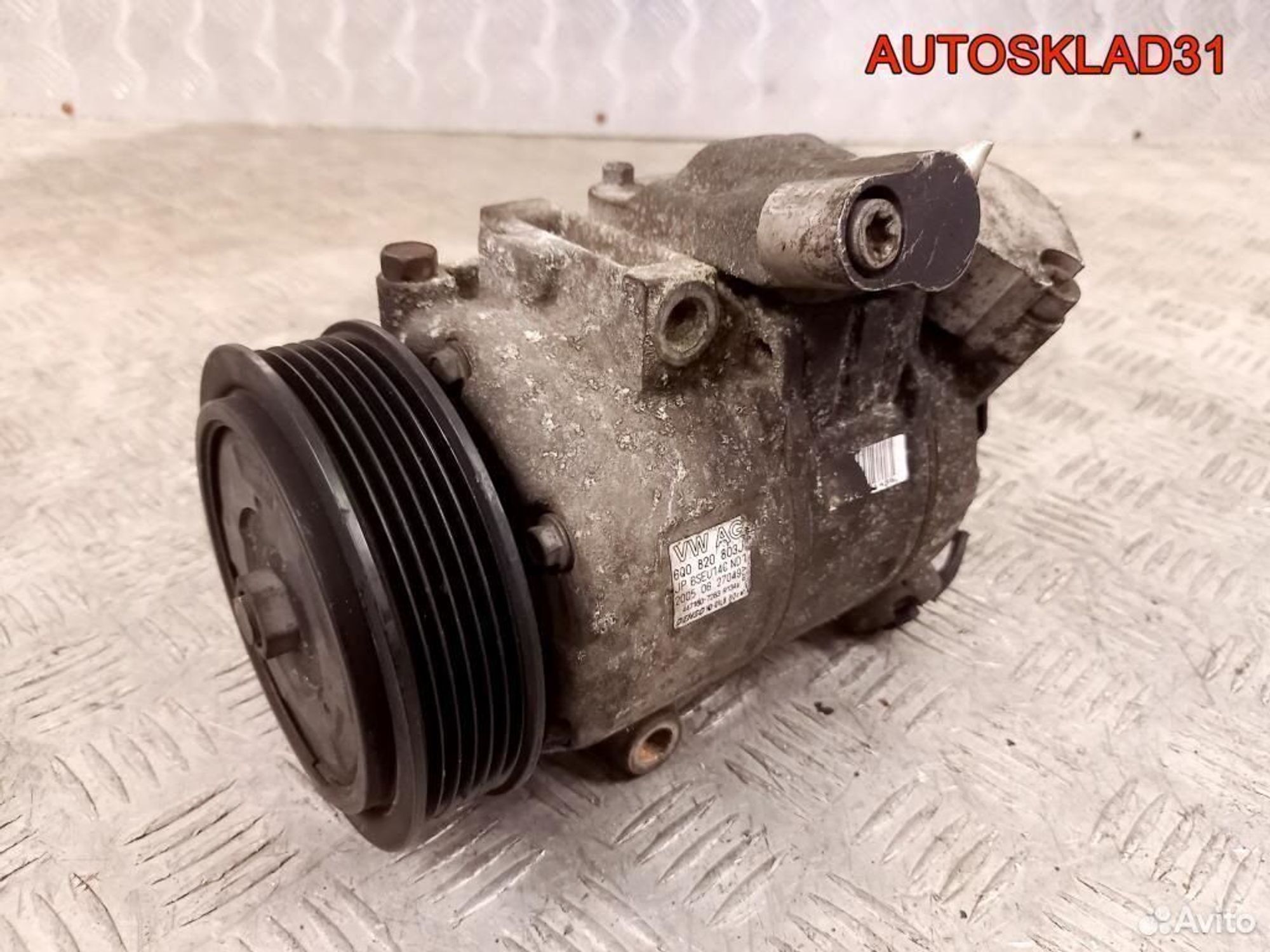Компрессор кондиционера Volkswagen Fox 6Q0820803J, 4100 рублей, Дубовое