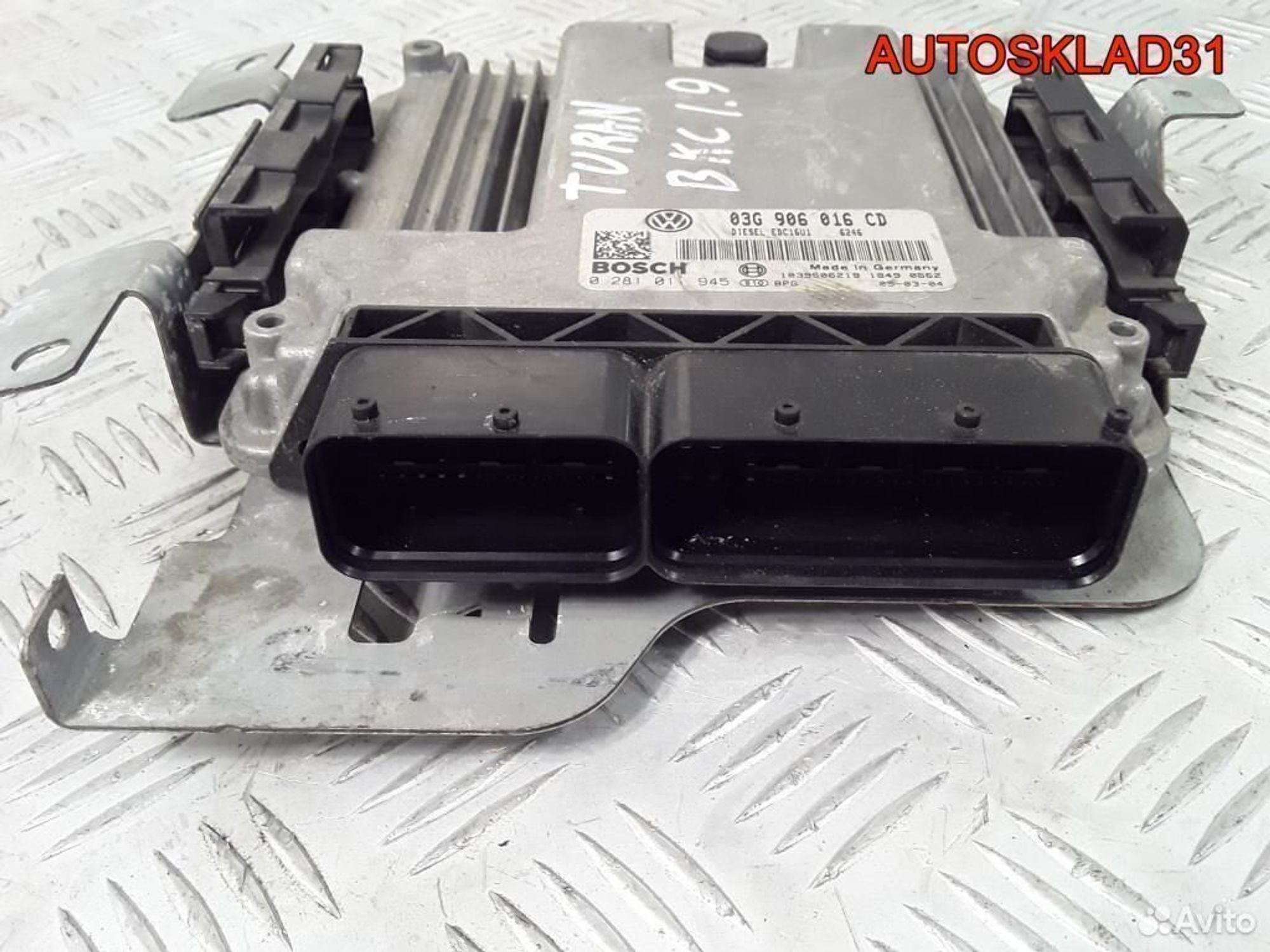 Блок эбу Volkswagen Touran 1,9 BKC 03G906016CD, 2000 рублей, Дубовое