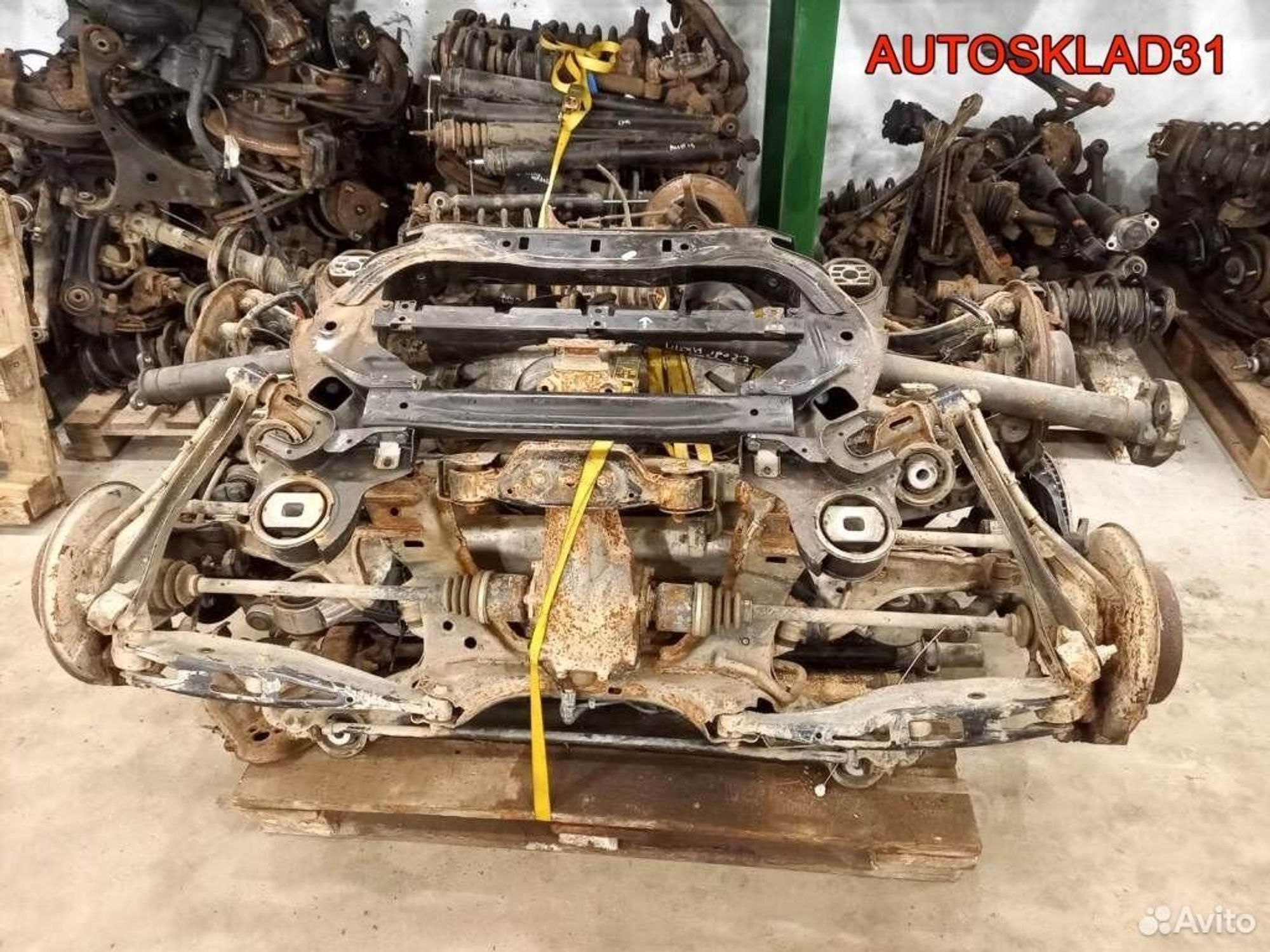 Балка задняя в сборе Audi A8 D3 4E0505235H, 18000 рублей, Дубовое