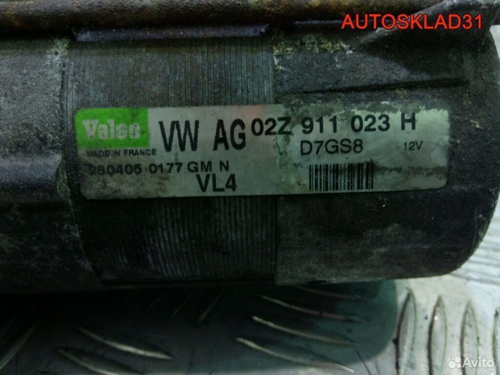 Стартер Volkswagen Passat B6 1.9 BKC 02Z911023H, 4100 рублей, Дубовое