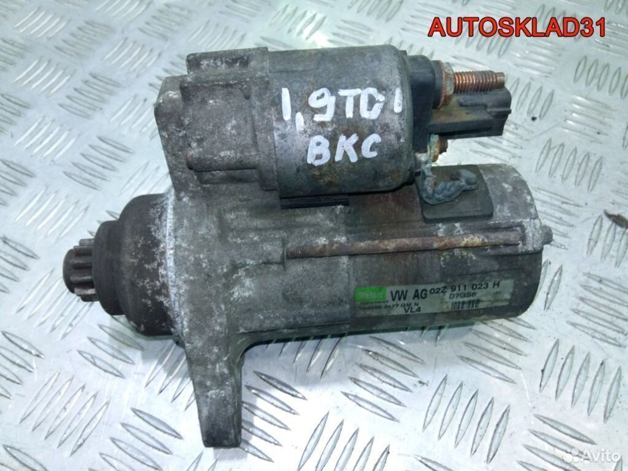 Стартер Volkswagen Passat B6 1.9 BKC 02Z911023H, 4100 рублей, Дубовое