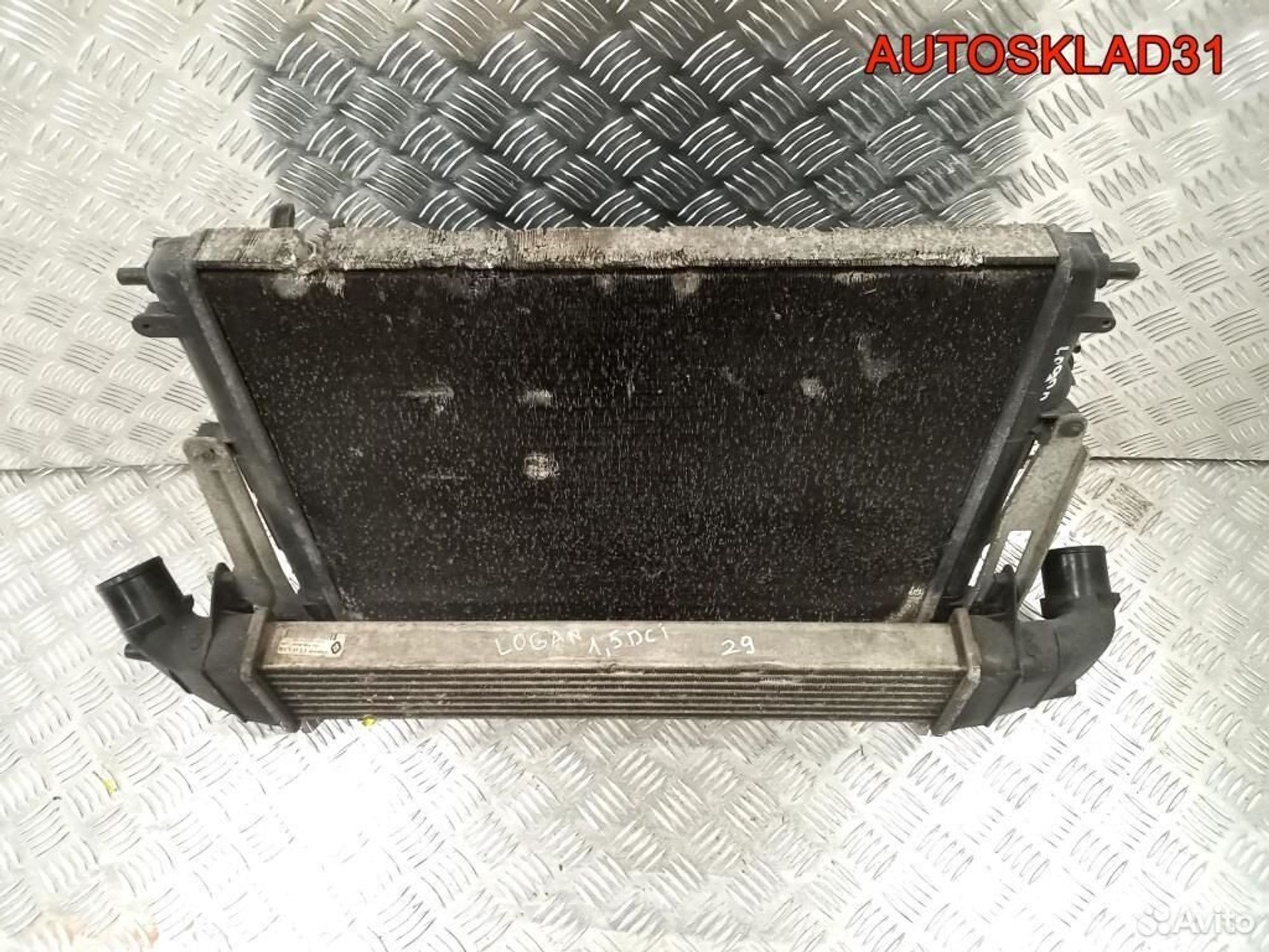 Кассета радиаторов в сборе Renault Logan 1,5 K9K, 6200 рублей, Дубовое