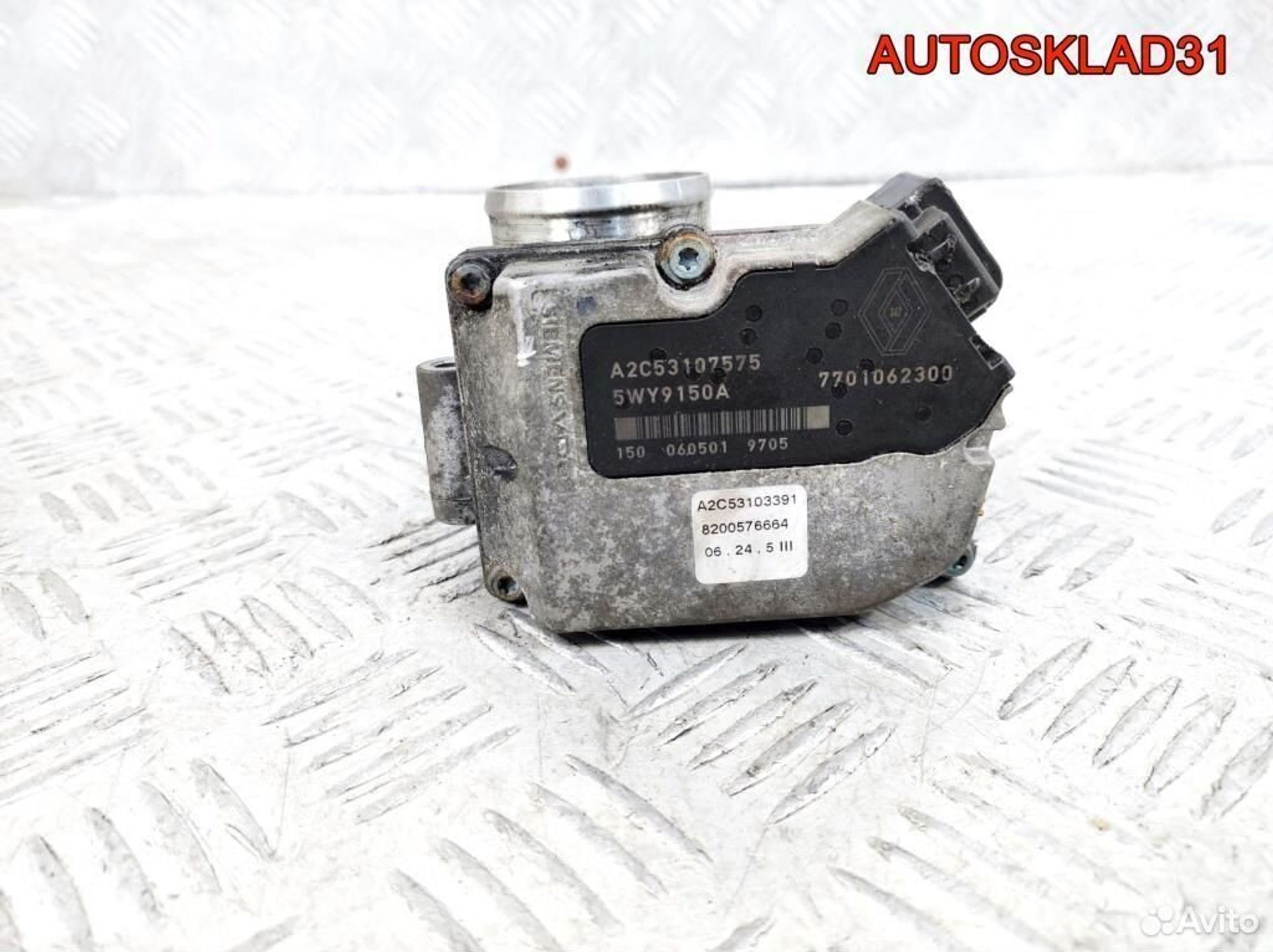 Заслонка дроссельная Renault Scenic 2 8200576664, 1800 рублей, Дубовое