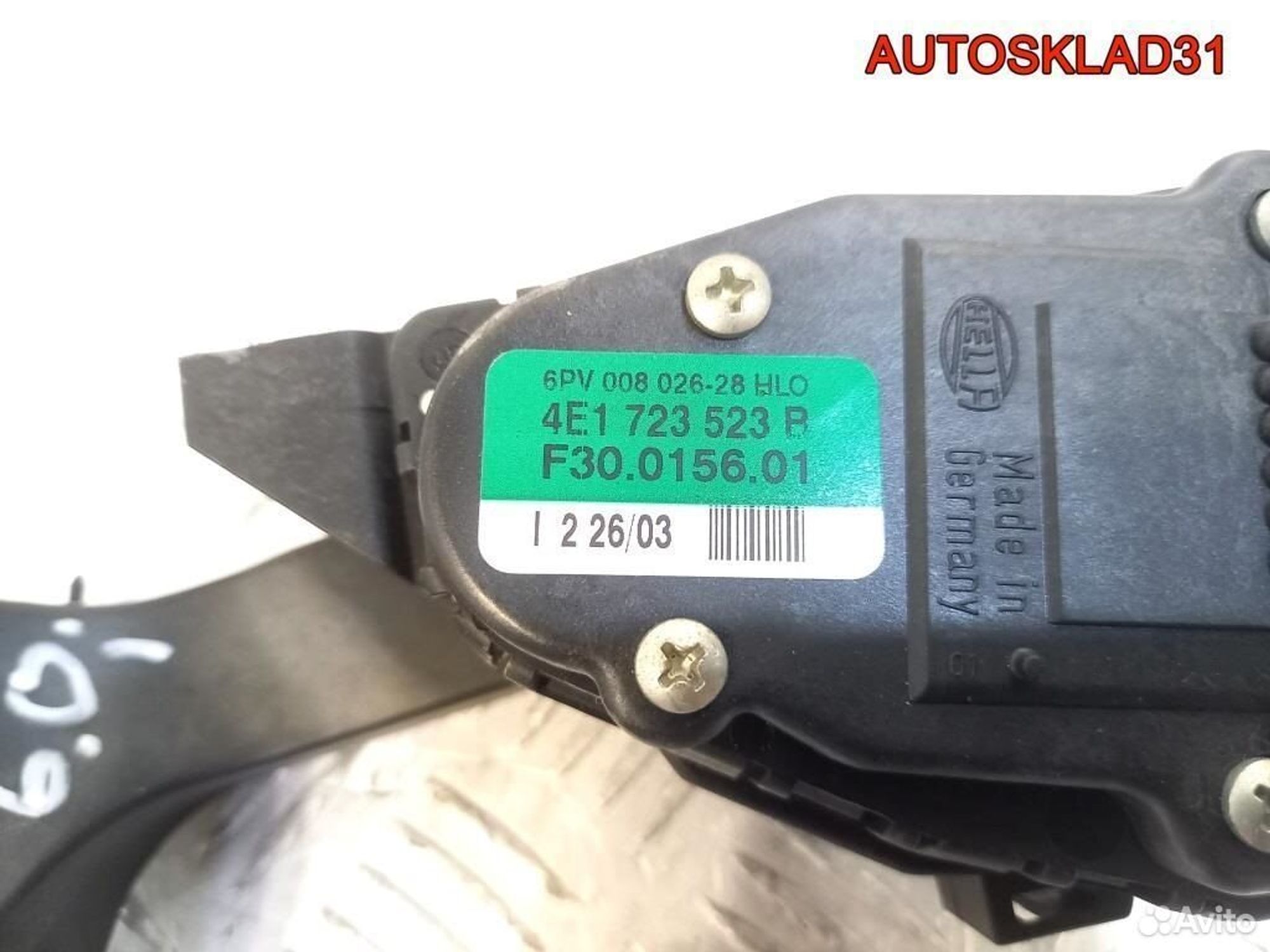 Педаль газа электронная Audi A8 D3 4E1723523B, 2100 рублей, Дубовое