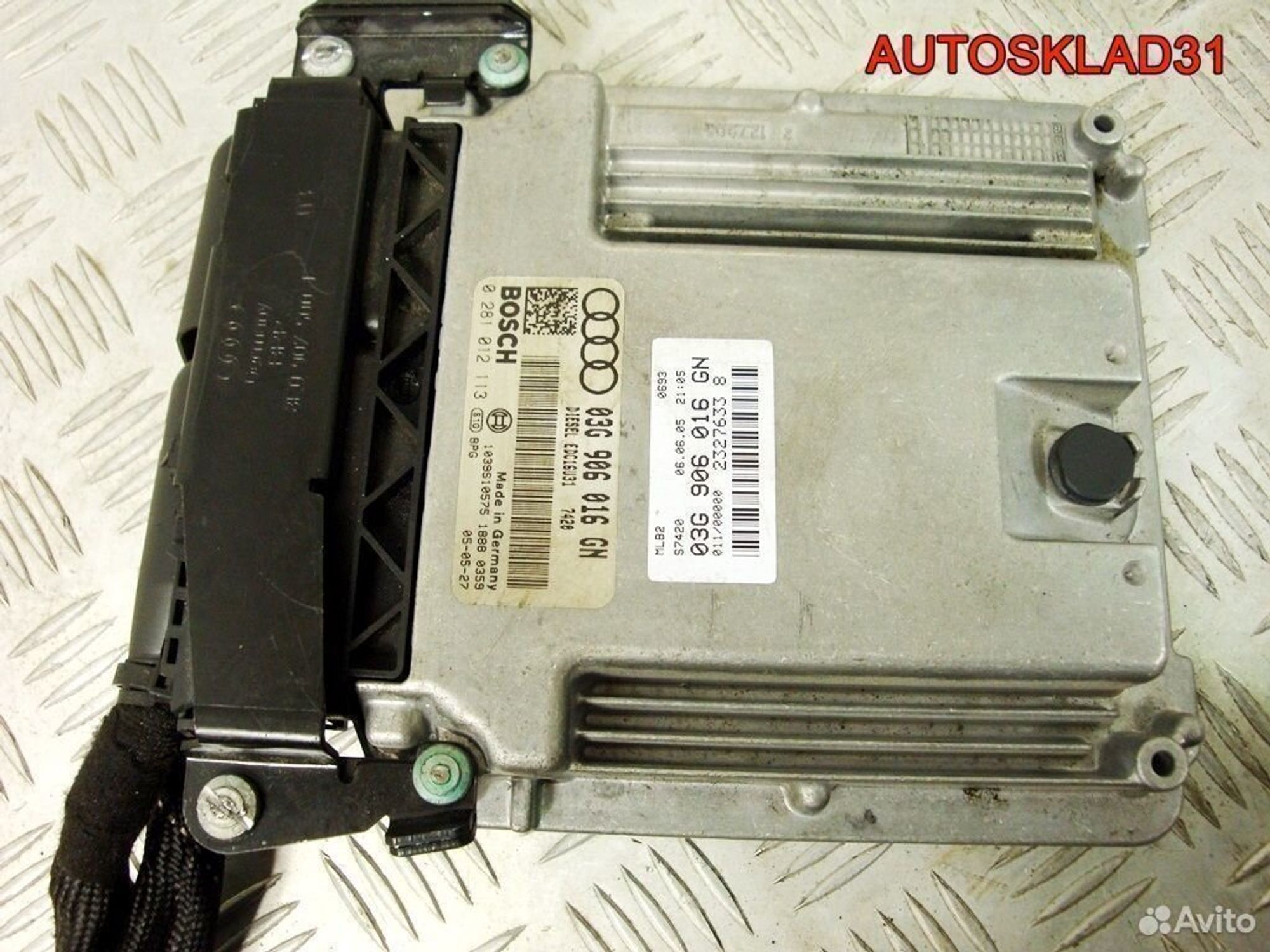 Блок ЭБУ Audi A4 B7 2.0 TDI BLB 03G906016GN, 4500 рублей, Дубовое