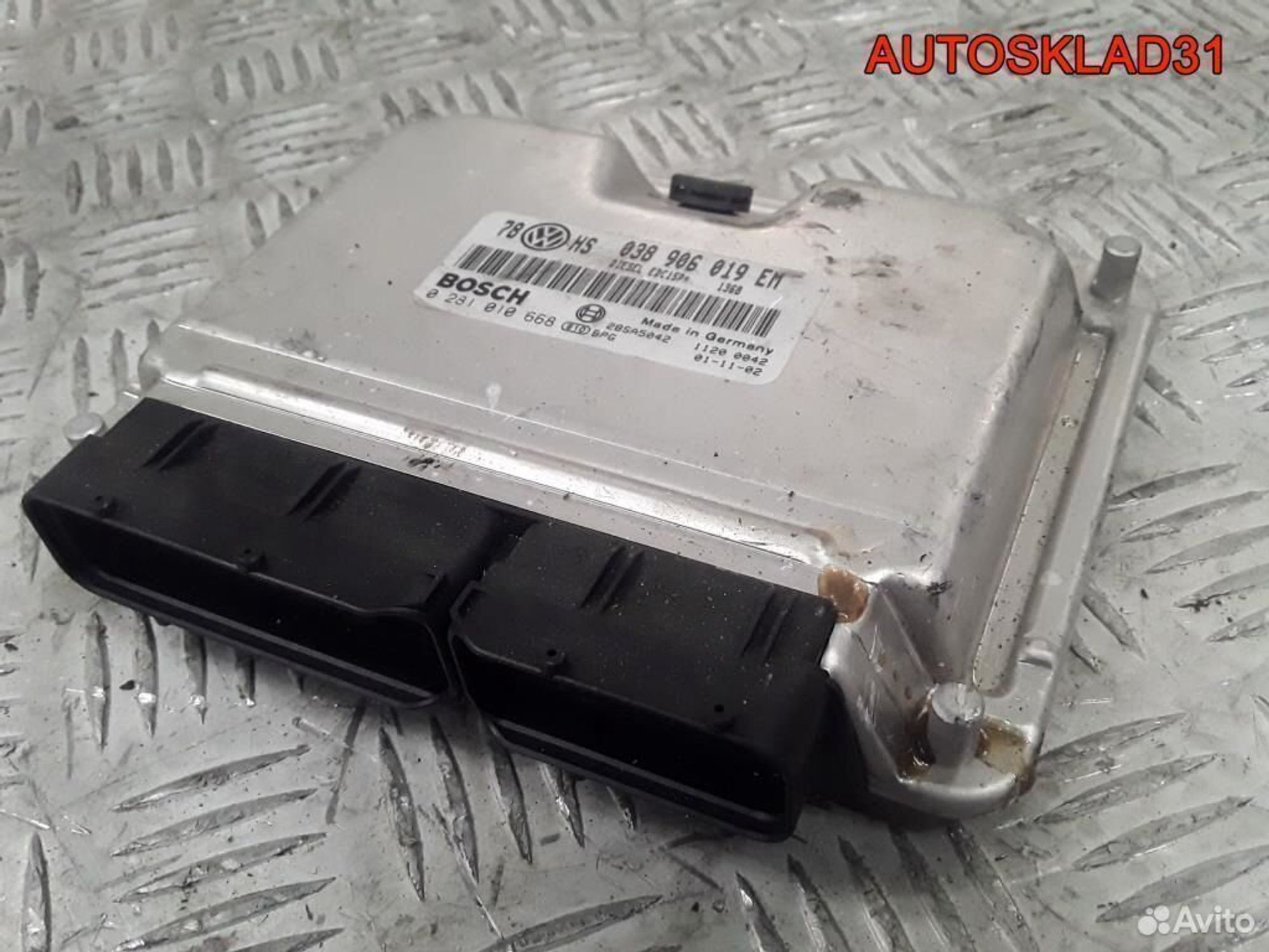 ЭБУ Volkswagen Passat B5+ 1,9 AVB 038906019EM, 1700 рублей, Дубовое