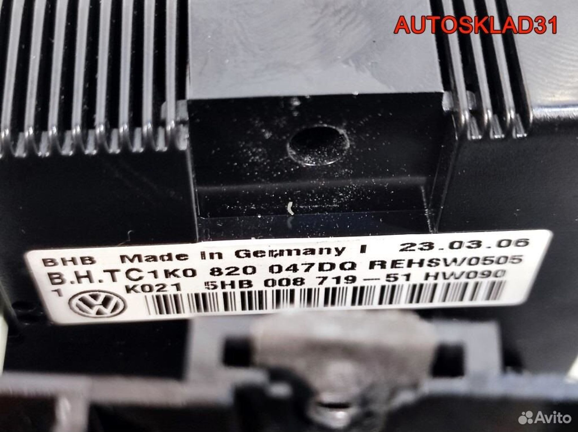 Блок управления климата VW Touran 1K0820047DQ, 2900 рублей, Дубовое