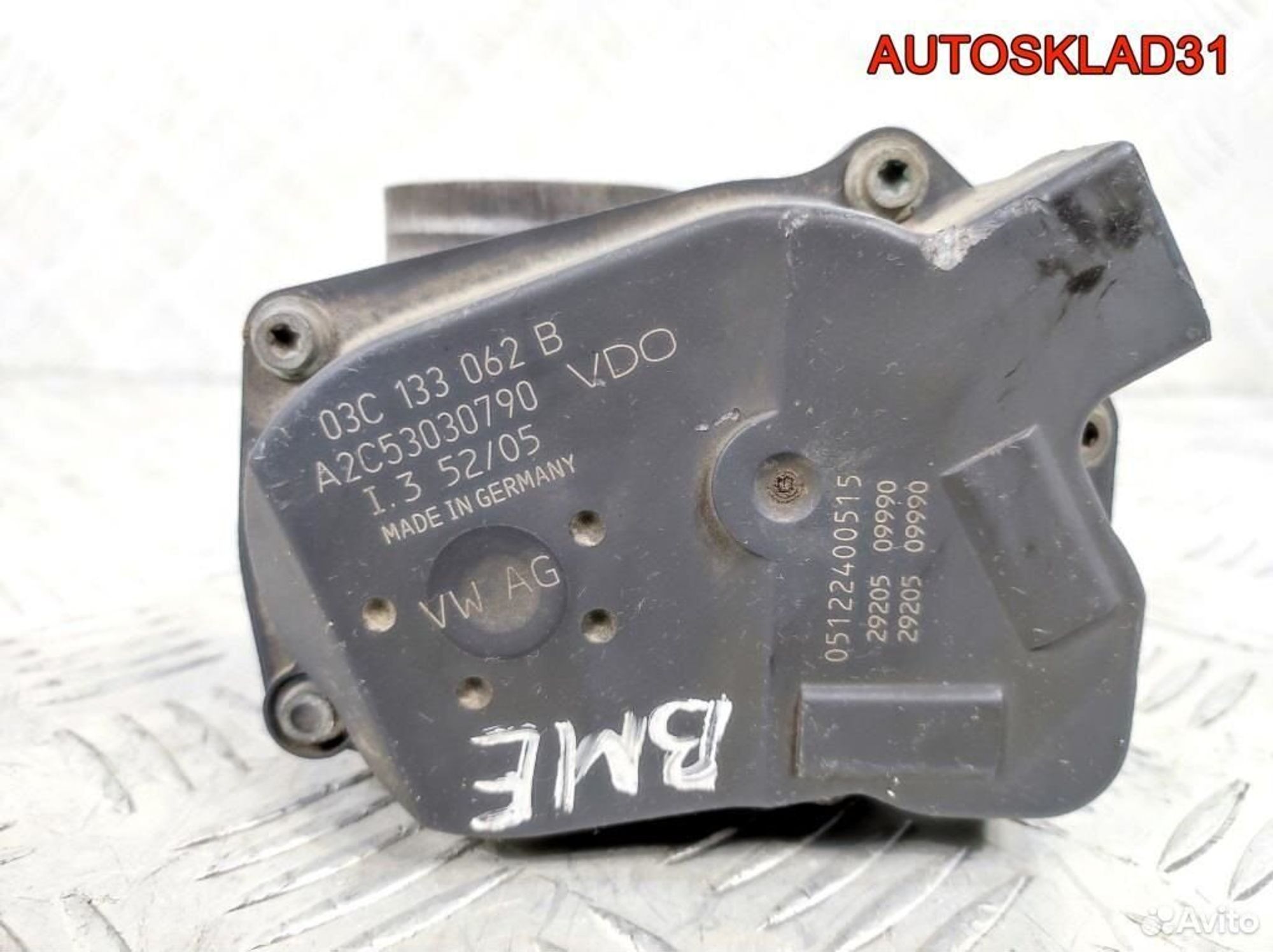 Заслонка дроссельная VW Polo 1,2 BME 03C133062B, 2600 рублей, Дубовое