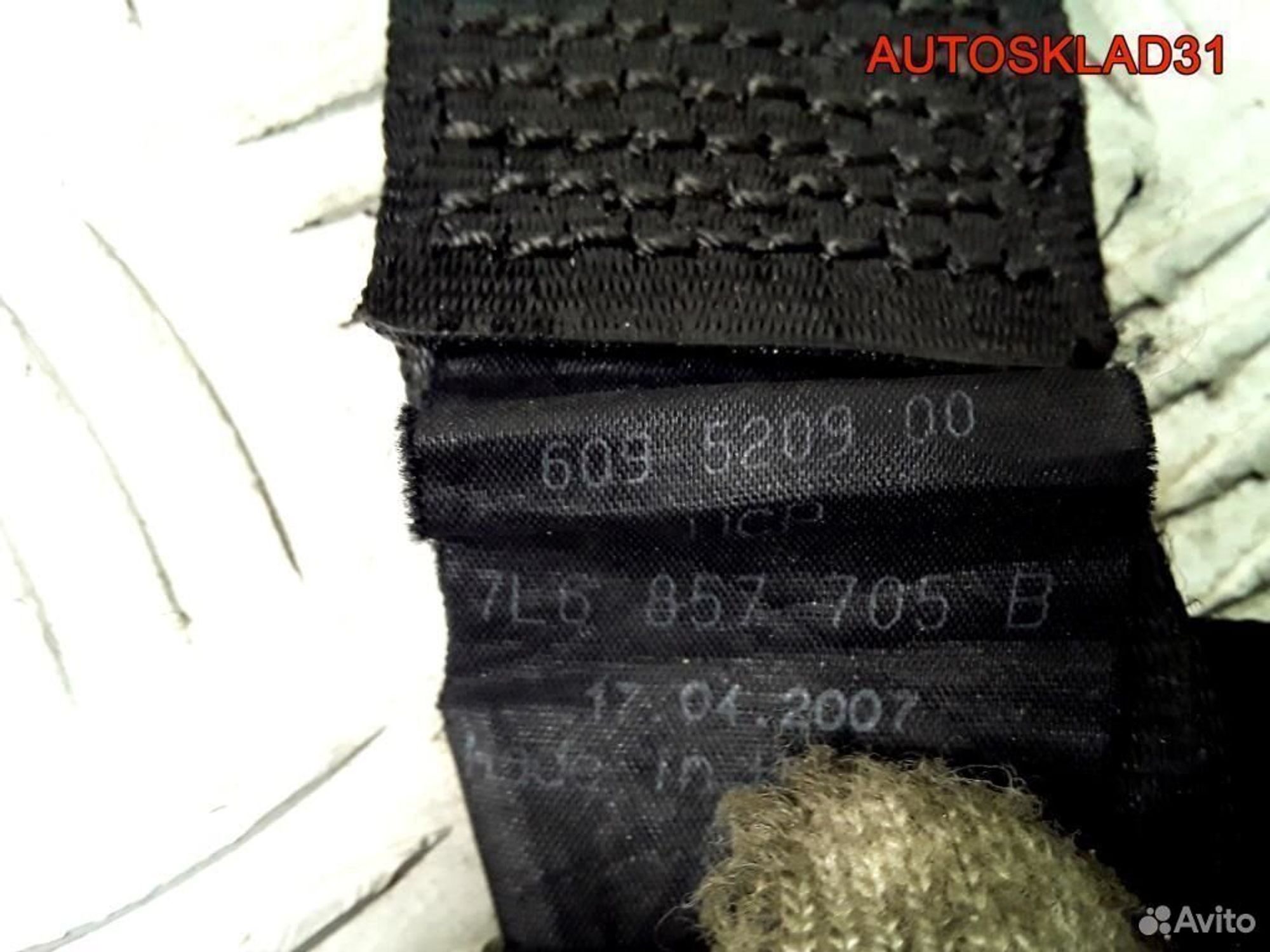 Ремень безопасности передний VW Touareg 7L6857705B, 3600 рублей, Дубовое