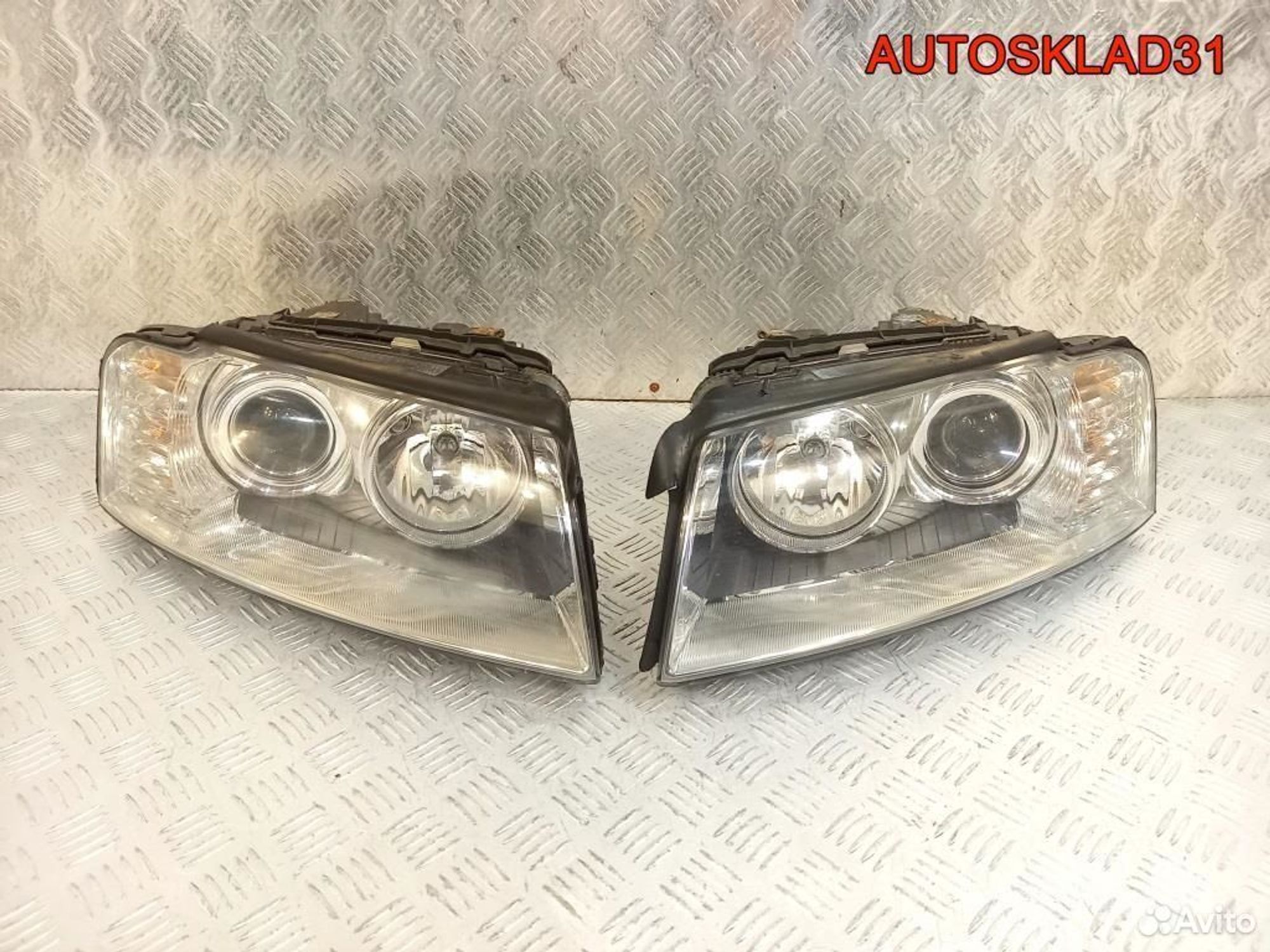 Фары адаптивный ксенон комплект Audi A8 D3 дорест, 50700 рублей, Дубовое