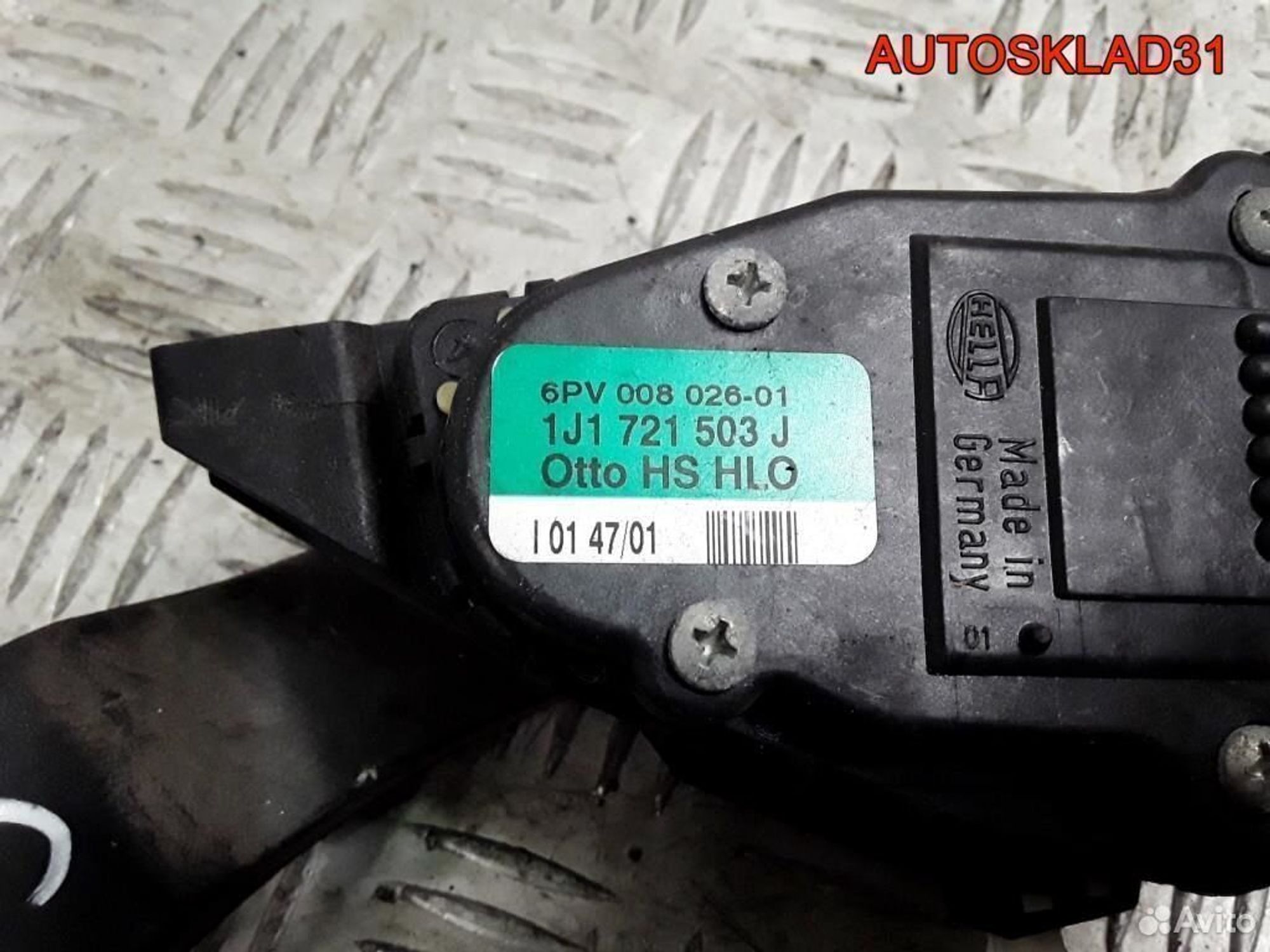 Педаль газа Volkswagen Golf 4 1J1721503J Бензин, 1700 рублей, Дубовое