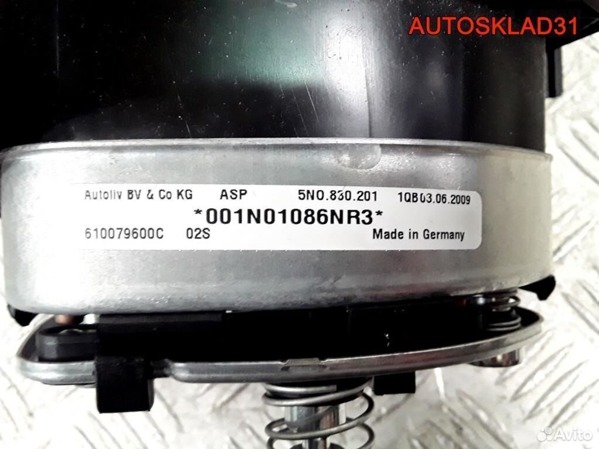 Подушка безопасности в руль VW Tiguan 5N08802011QB, 5800 рублей, Дубовое