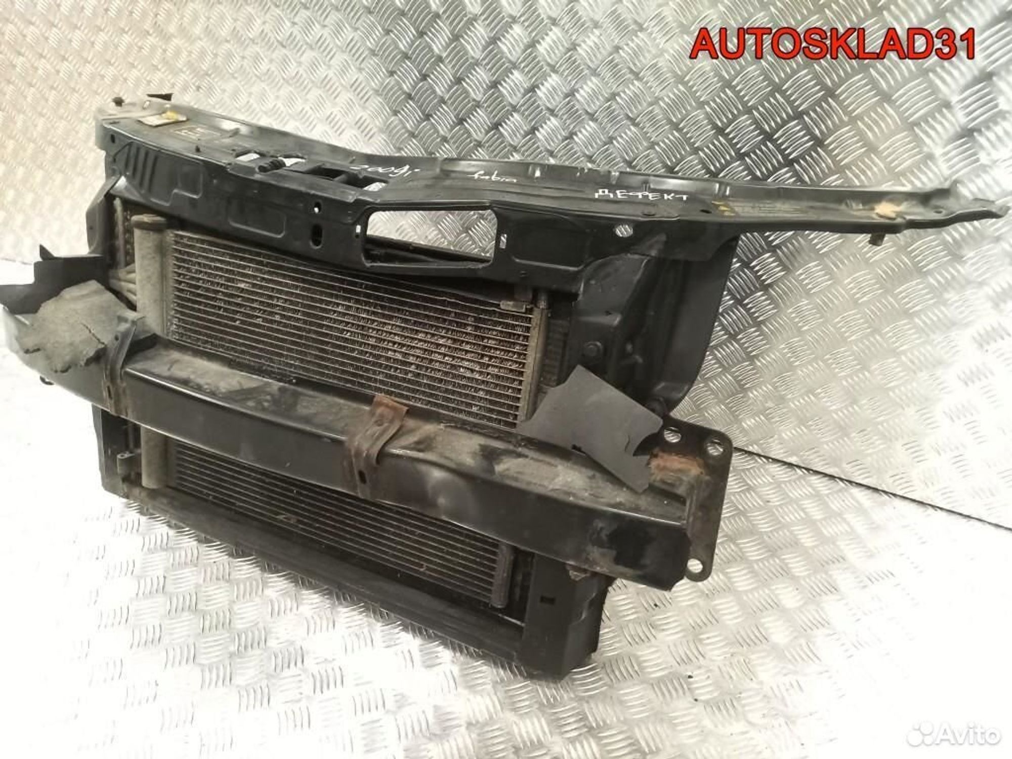 Панель передняя Дефект Skoda Fabia 5J0805591, 10200 рублей, Дубовое