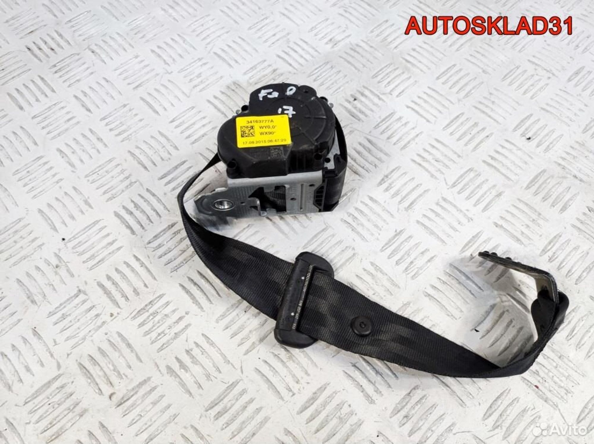 Ремень безопасности задний левый Skoda Fabia 3, 1100 рублей, Дубовое