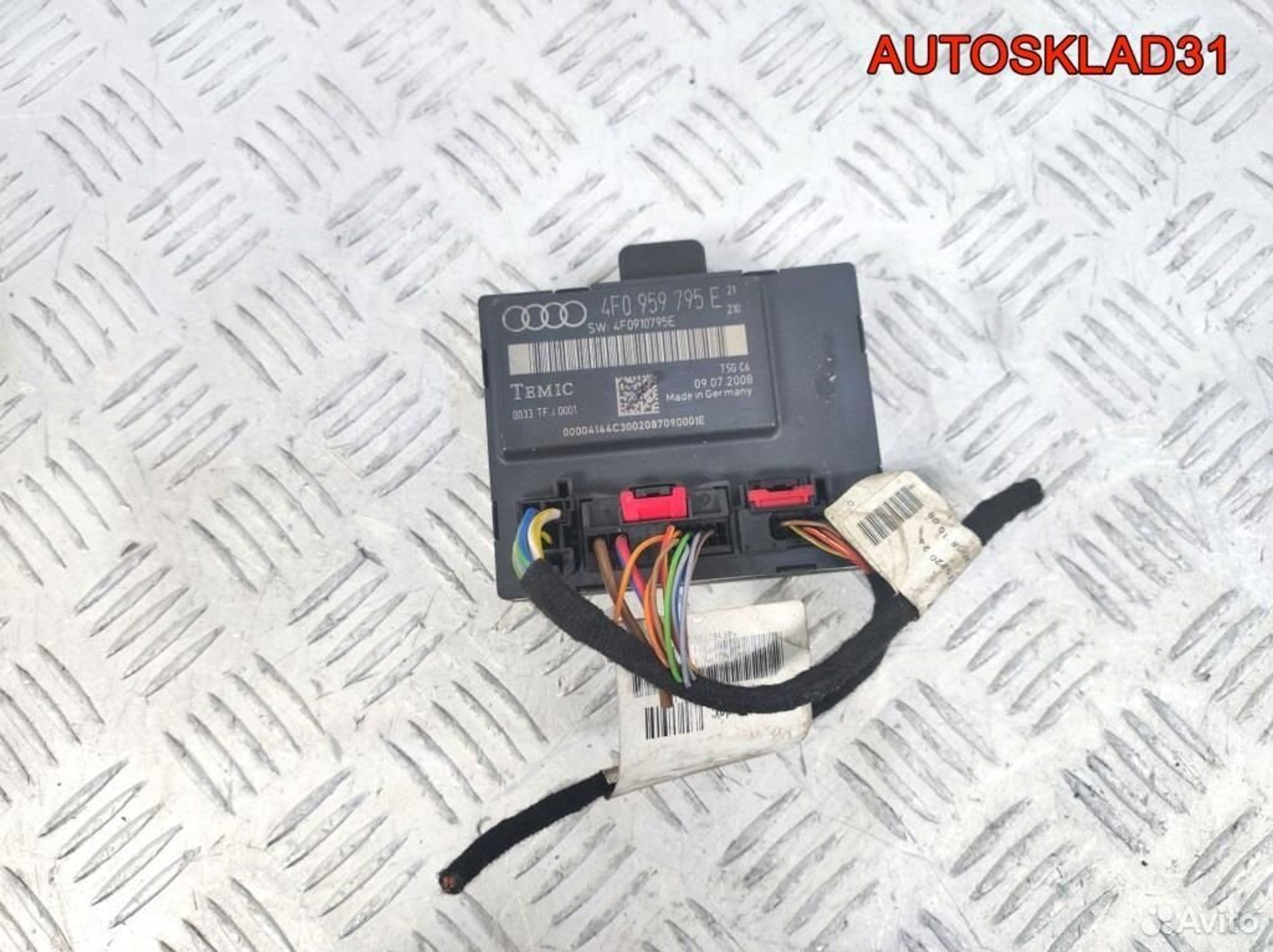 Блок комфорта задней двери Audi A6 C6 4F0959795E, 1400 рублей, Дубовое