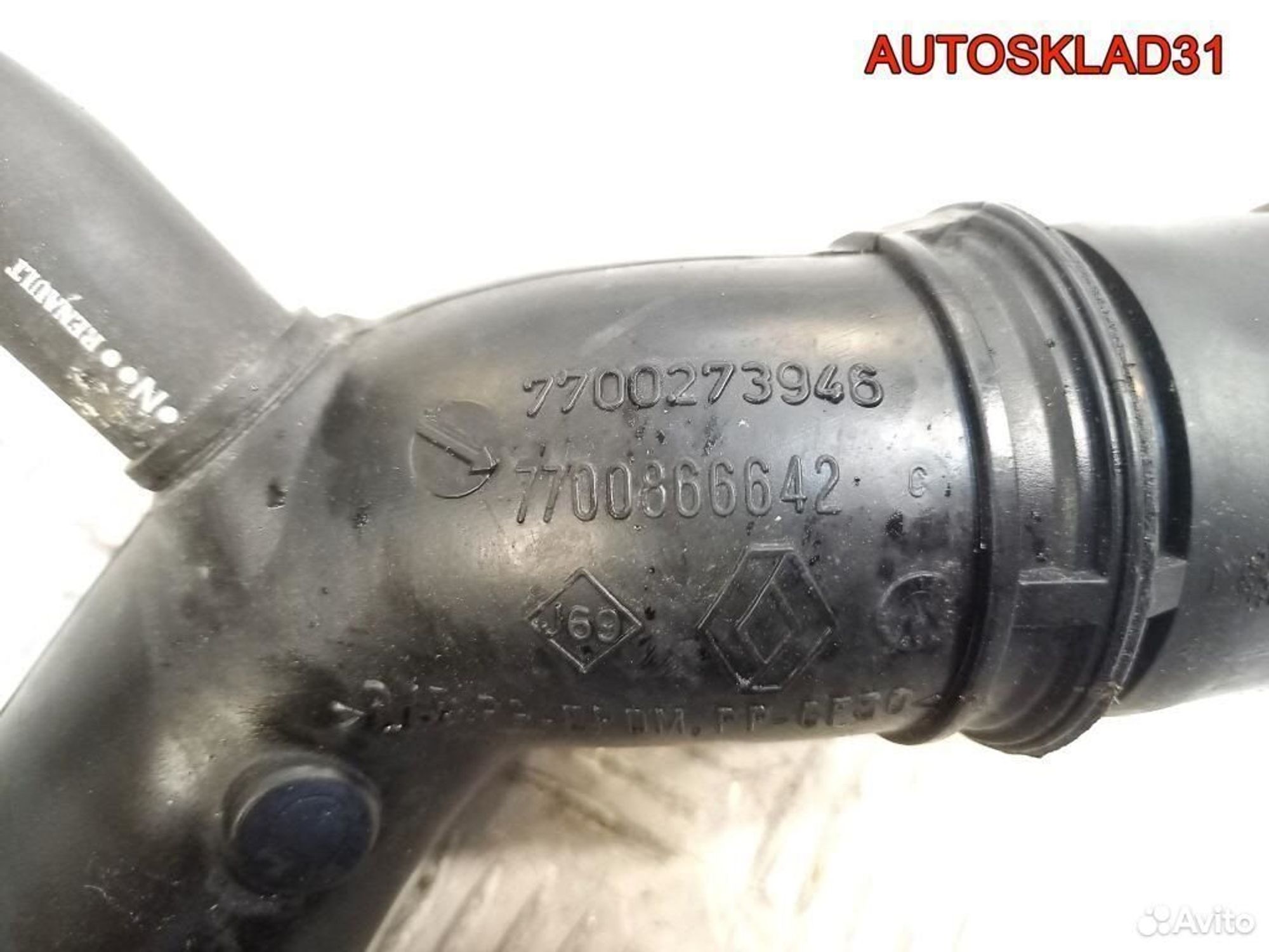 Патрубок воздушного фильтра Renault Megane 1 K7M, 900 рублей, Дубовое