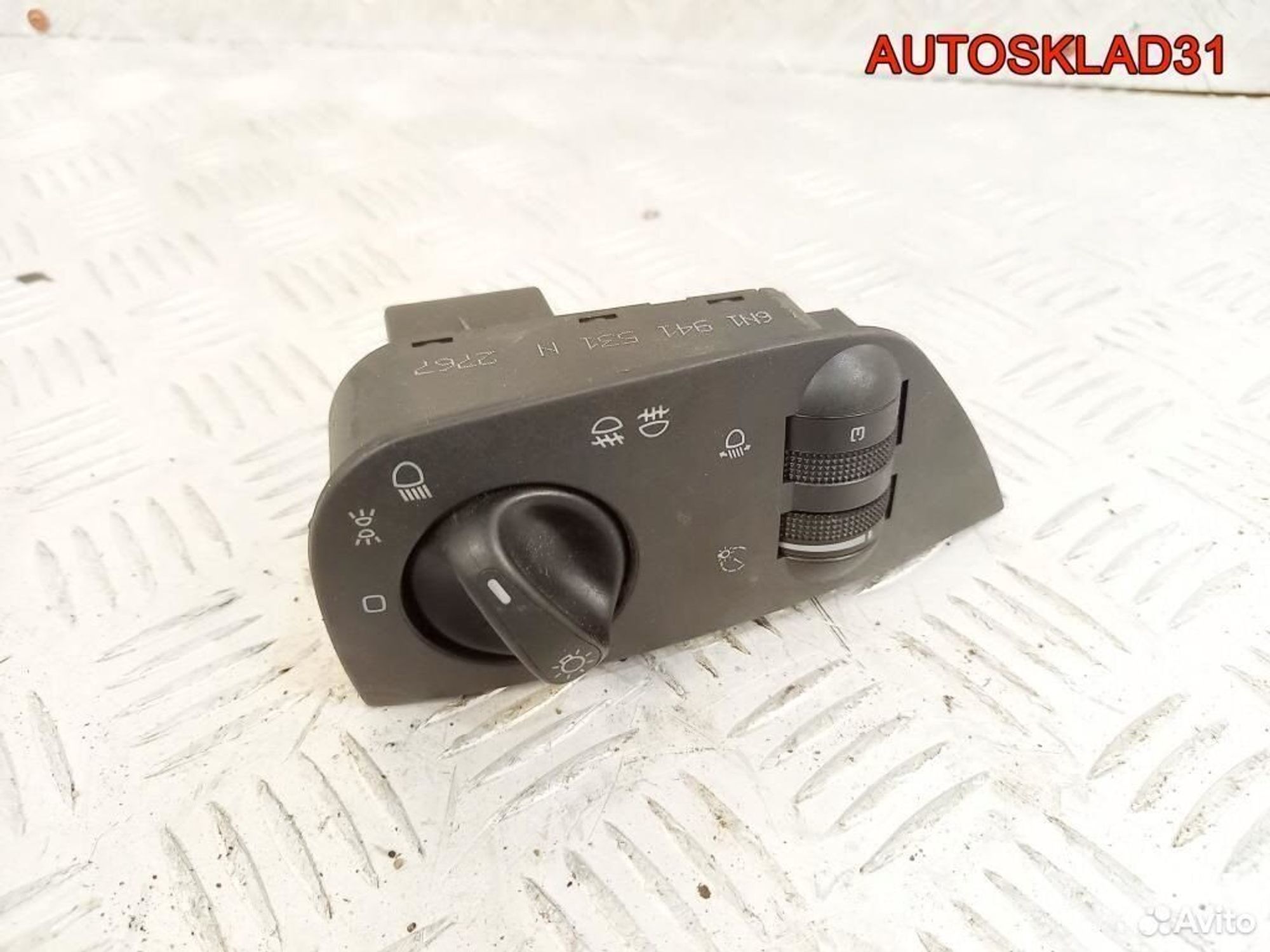 Переключатель света фар VW Polo Classic 6N1941531N, 1900 рублей, Дубовое