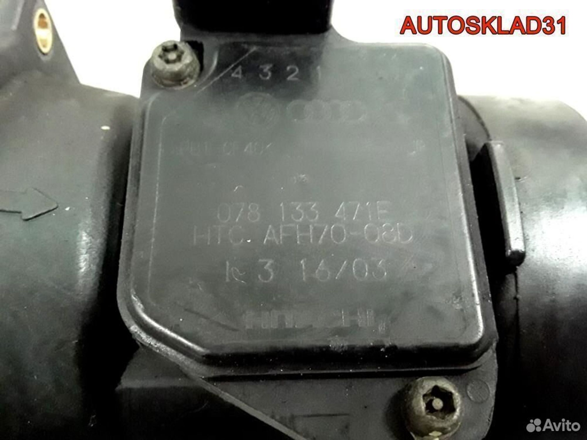 Расходомер воздуха Audi A4 B6 2,8 078133471E, 2900 рублей, Дубовое