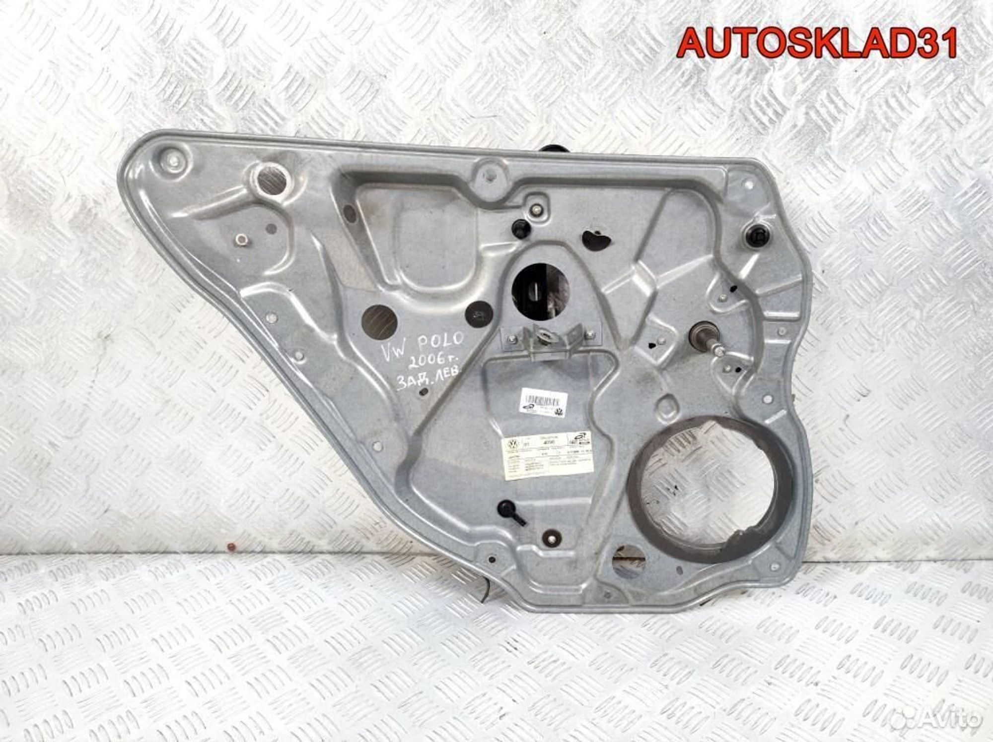 Стеклоподъемник задний левый VW Polo 9N 6Q6839755, 1700 рублей, Дубовое