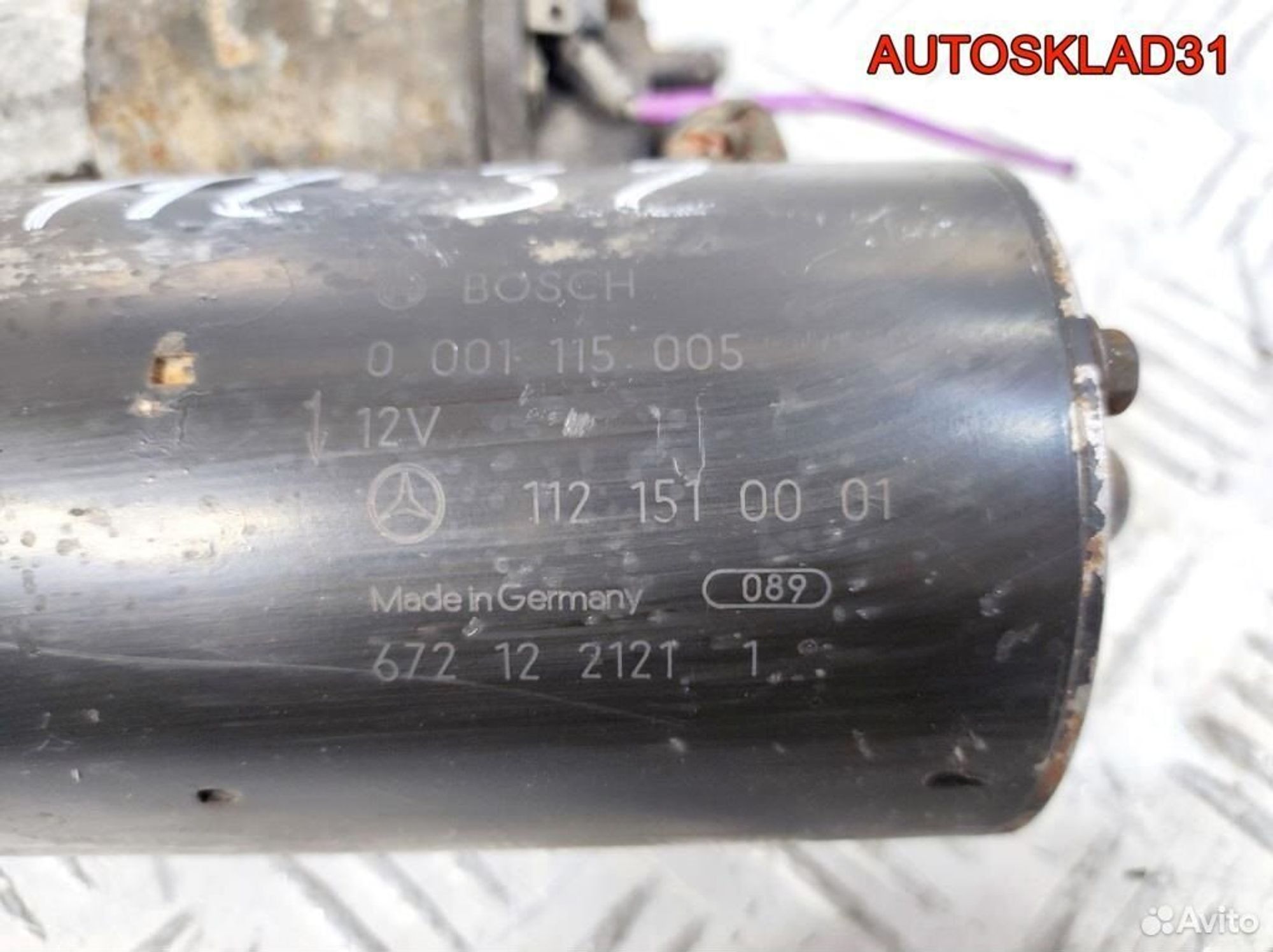 Стартер Mercedes Benz W210 3,2 A1121510001 Бензин, 3600 рублей, Дубовое