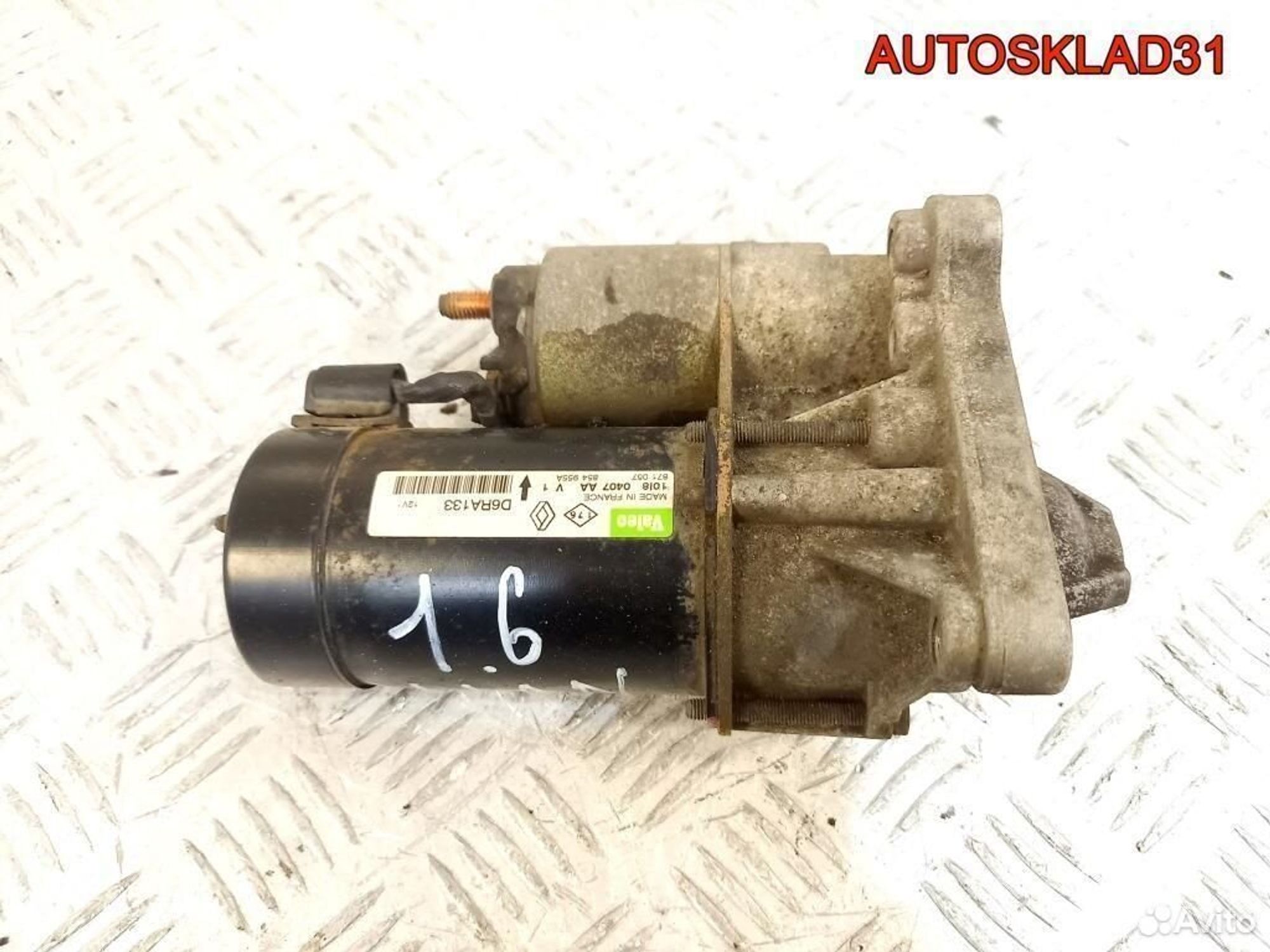 Стартер Renault Scenic 1 1.6 K7M D6RA133 бензин, 4100 рублей, Дубовое