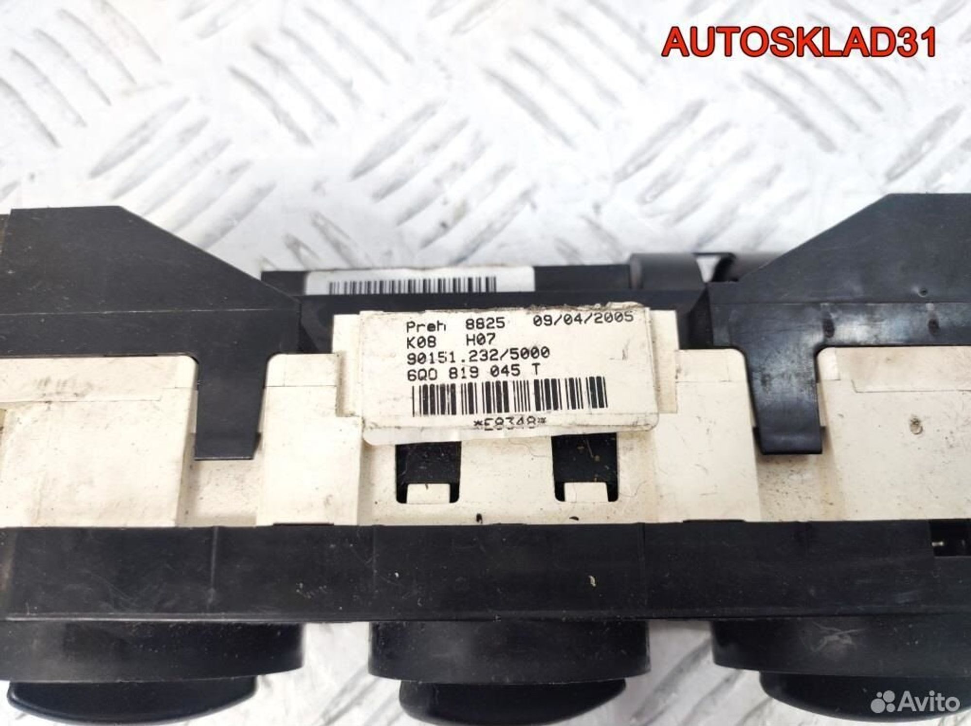 Блок управления отопителем VW Polo 6Q0819045T, 2100 рублей, Дубовое