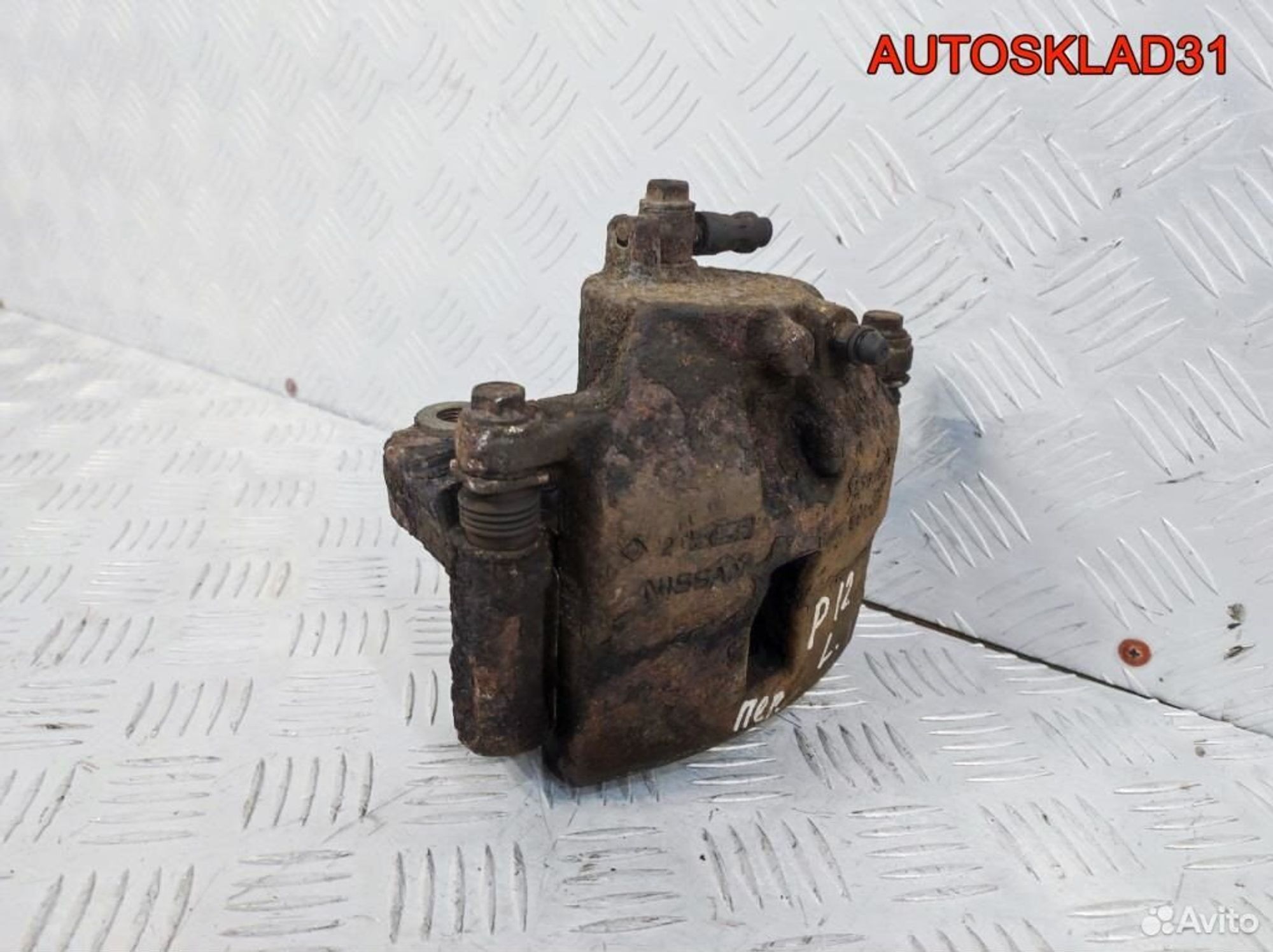 Суппорт тормозной передний левый Nissan Primera, 2100 рублей, Дубовое