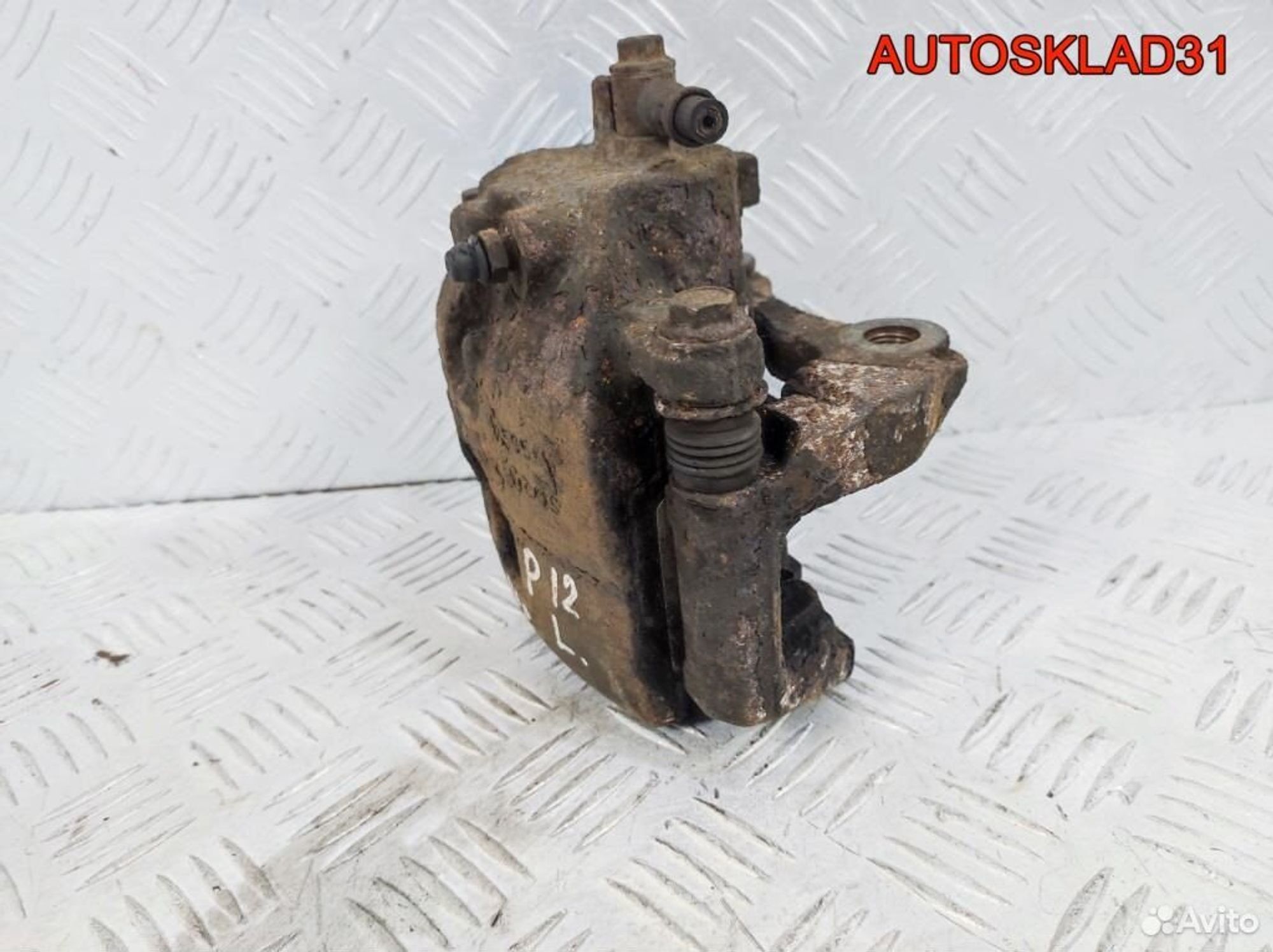 Суппорт тормозной передний левый Nissan Primera, 2100 рублей, Дубовое