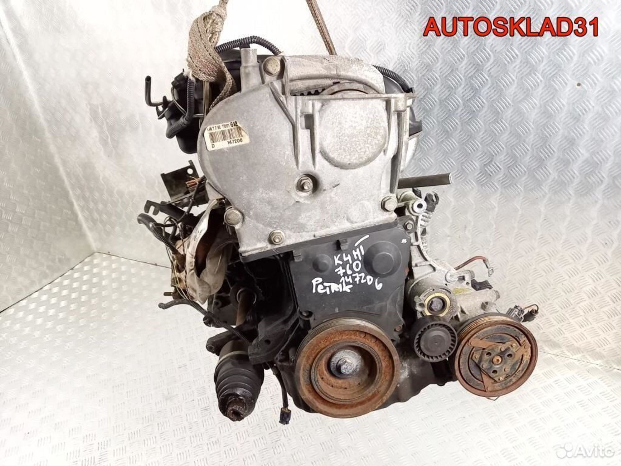 Двигатель K4M 760 Renault Megane 2 1.6 Бензин, 100000 рублей, Дубовое