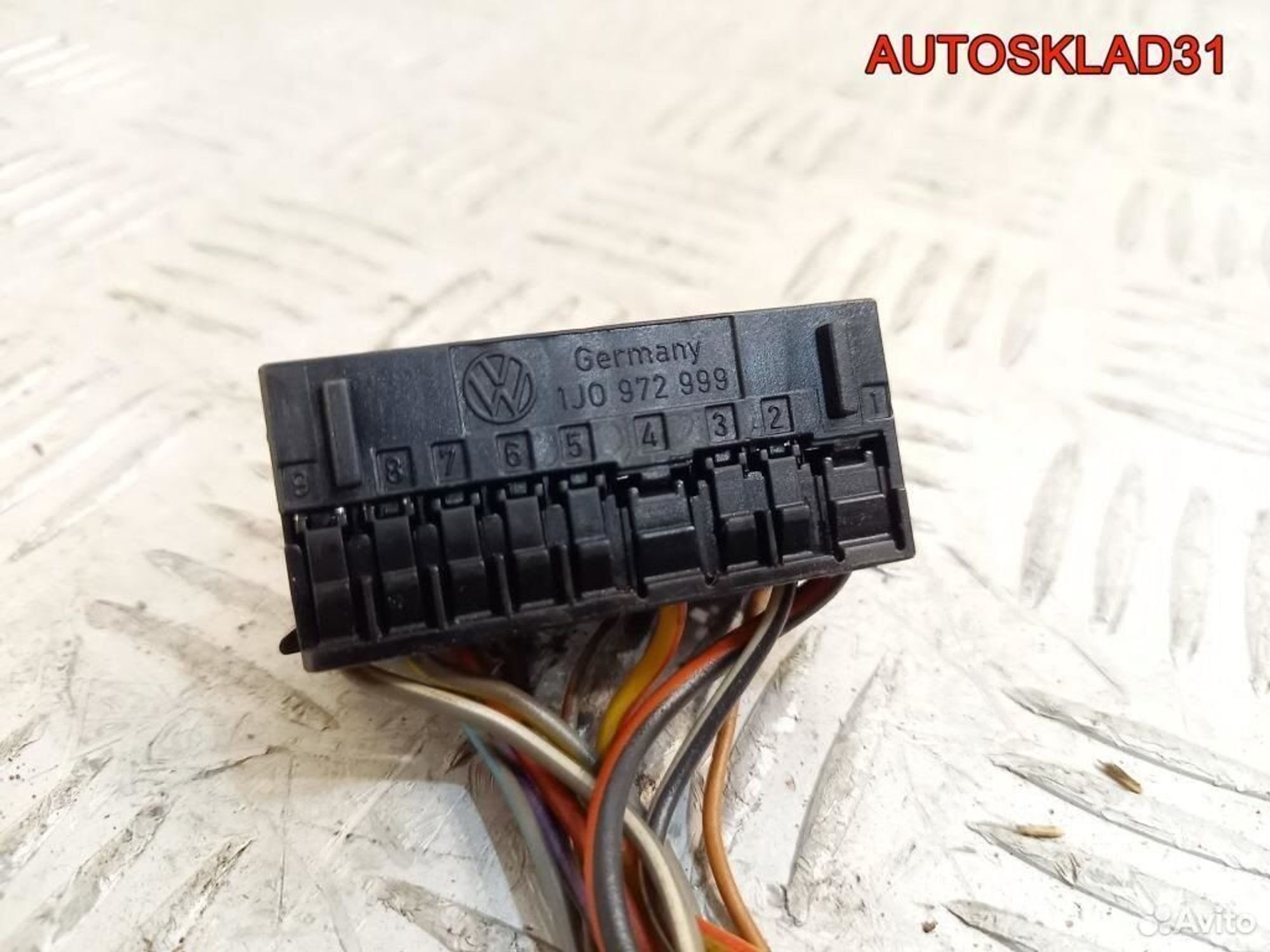 Разъём переключателя света VW Passat B5 1J0972999, 500 рублей, Дубовое