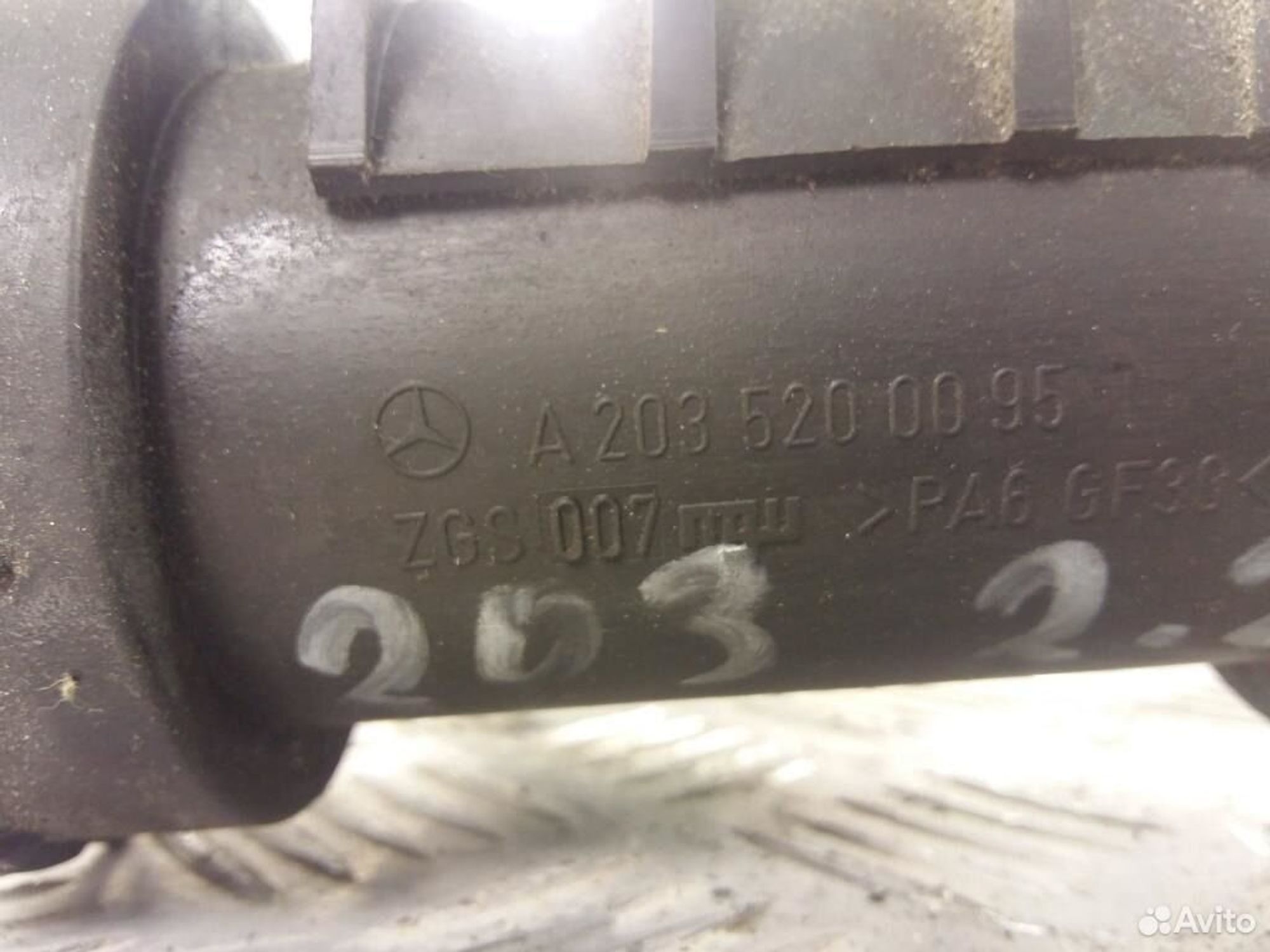 Патрубок интеркулера Mercedes W203 A2035200095, 600 рублей, Дубовое