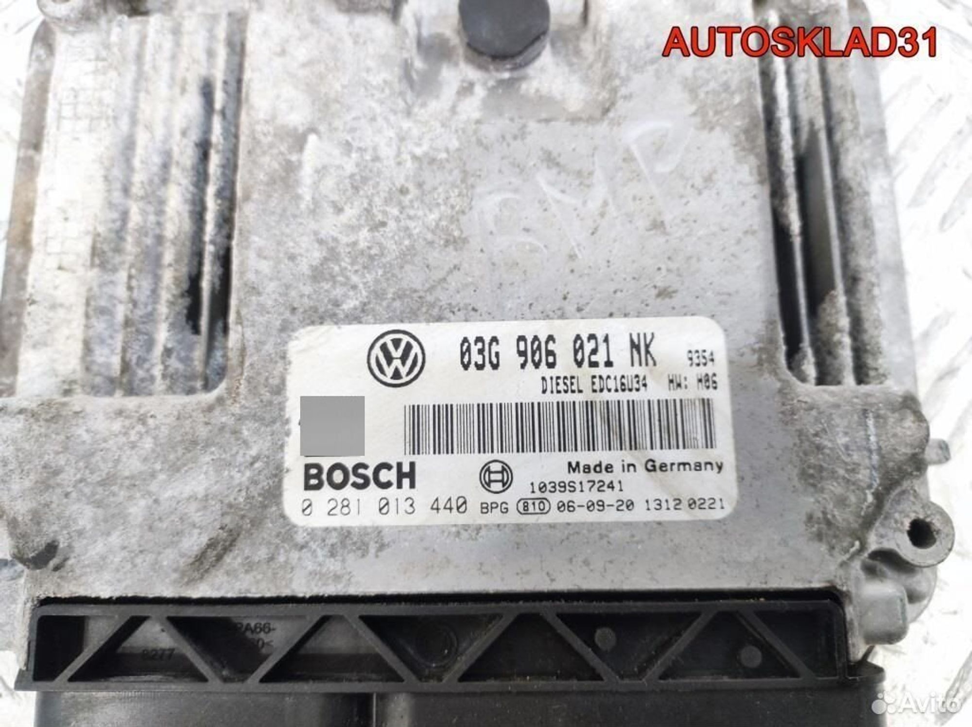 Блок ЭБУ VW Passat B6 2.0 BMP 03G906021NK Дизель, 2000 рублей, Дубовое