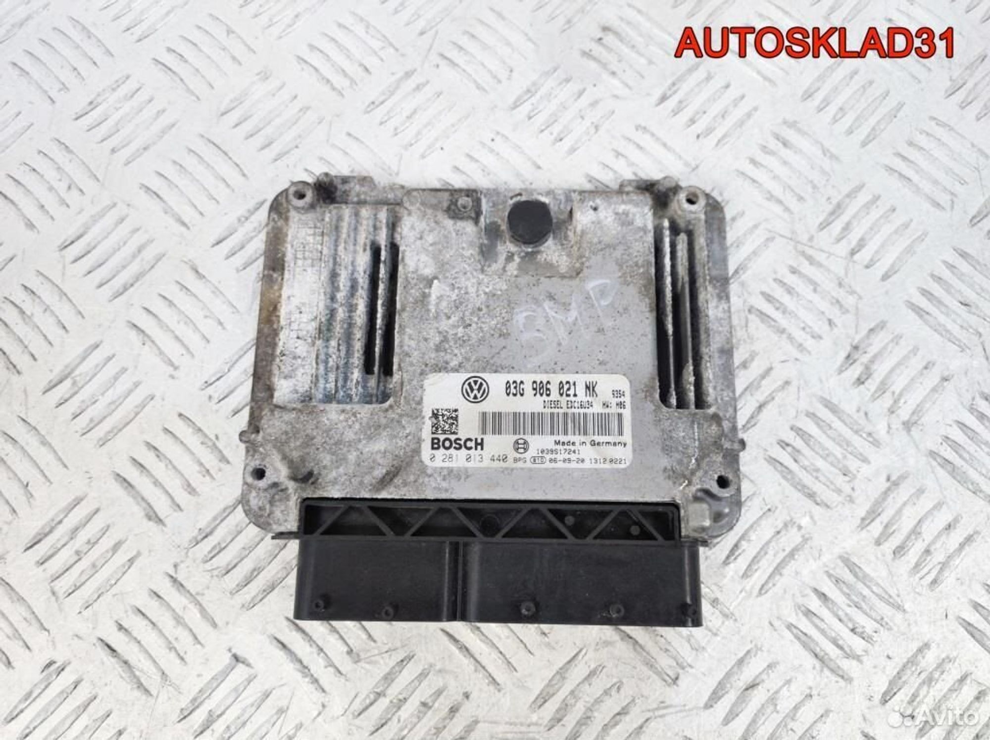 Блок ЭБУ VW Passat B6 2.0 BMP 03G906021NK Дизель, 2000 рублей, Дубовое