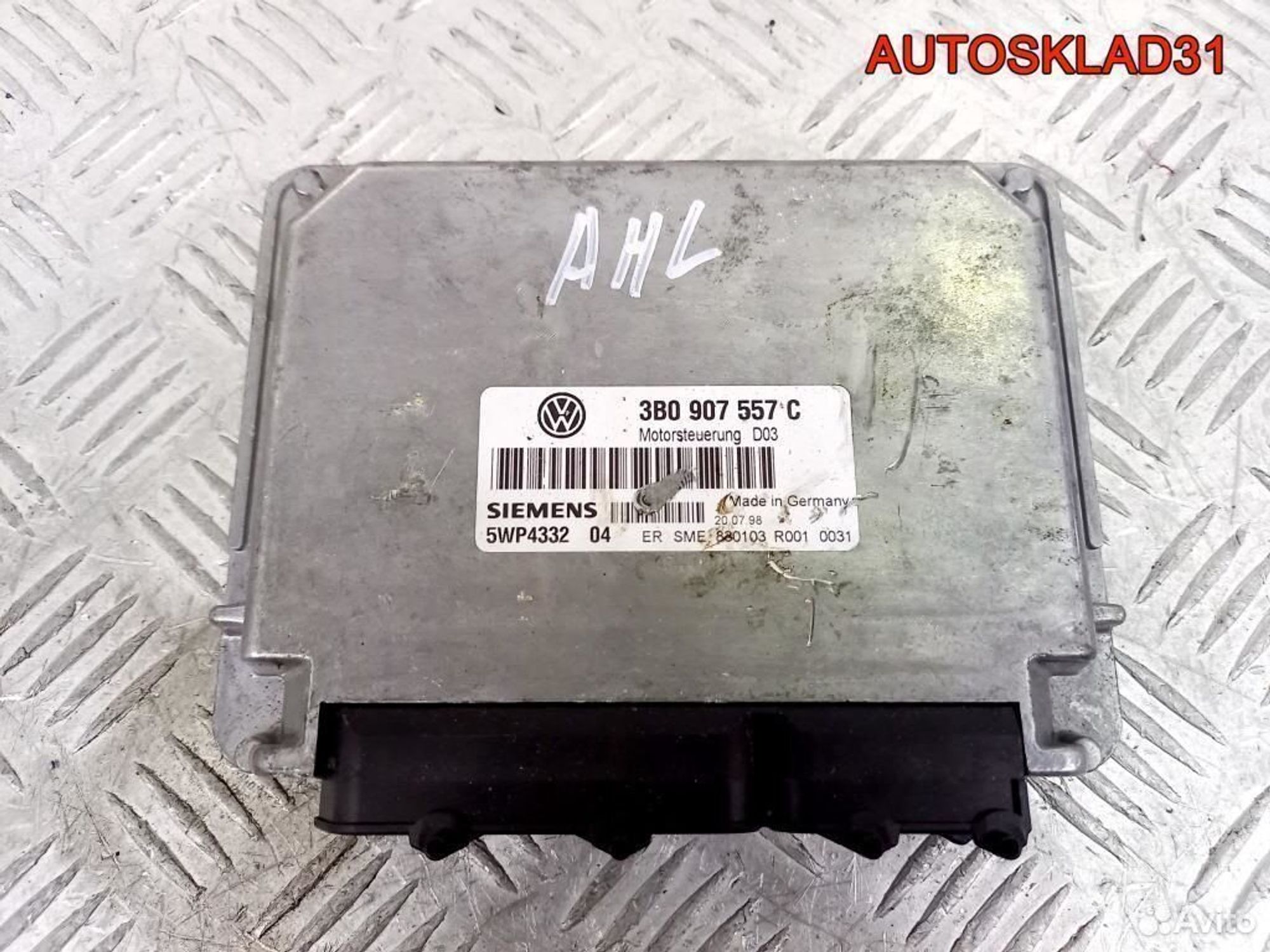 Блок эбу Volkswagen Passat B5 1,6 AHL 3B0907557C, 4500 рублей, Дубовое