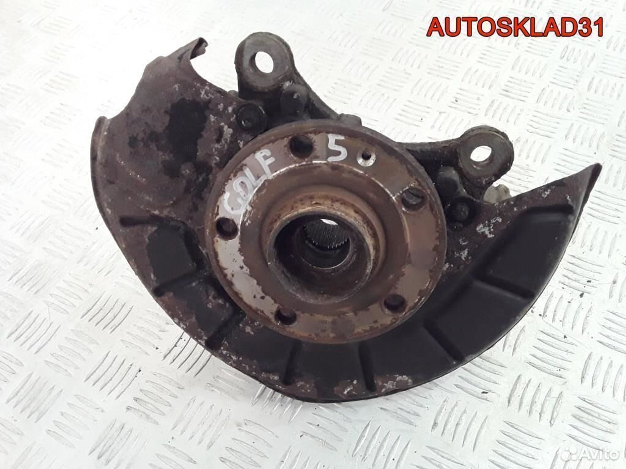 Кулак поворотный перед левый VW Golf 5 1K0407255AA, 3600 рублей, Дубовое