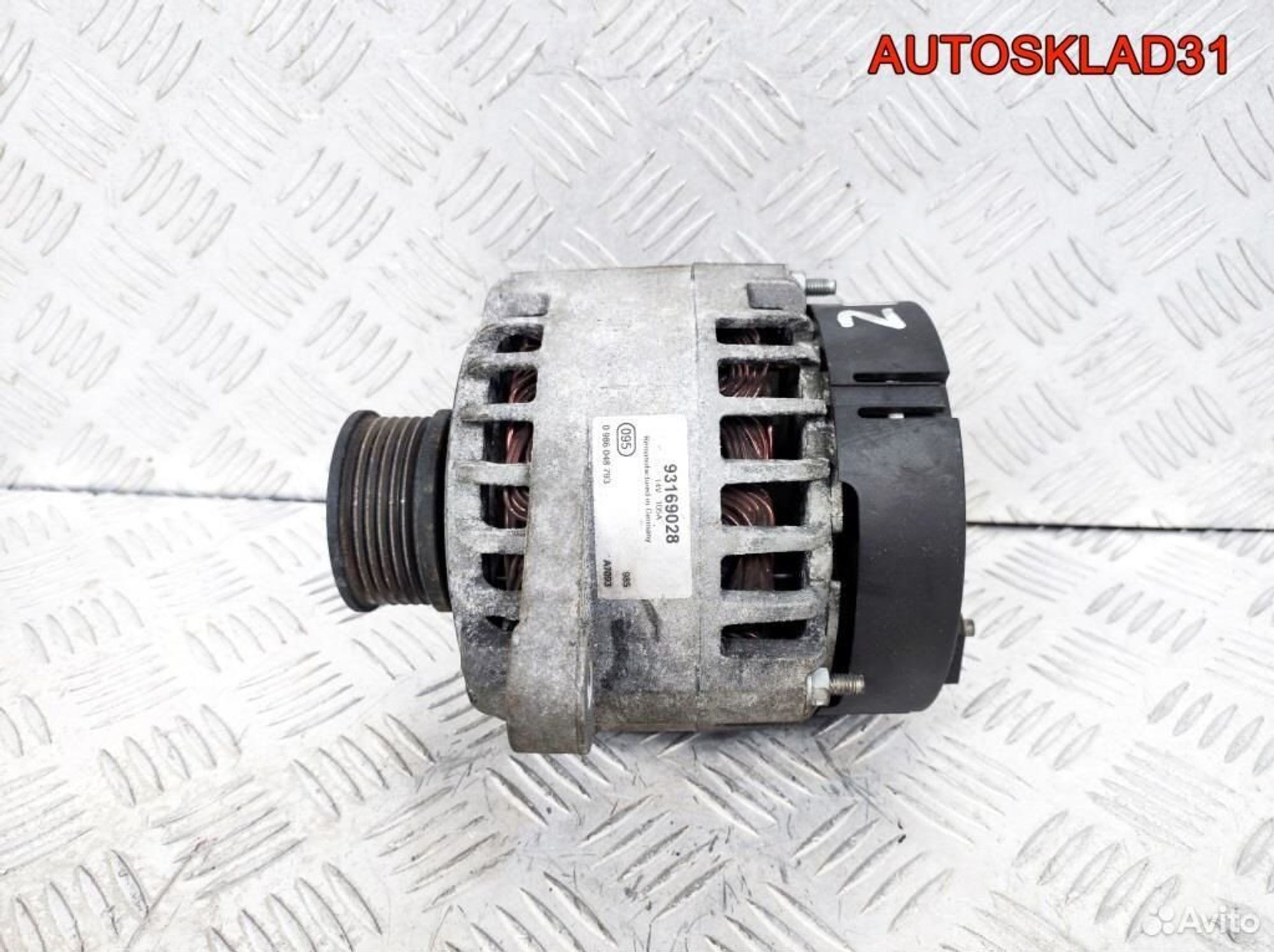 Генератор 105A Opel Astra H 1.9 Z19DT 93169028, 6200 рублей, Дубовое