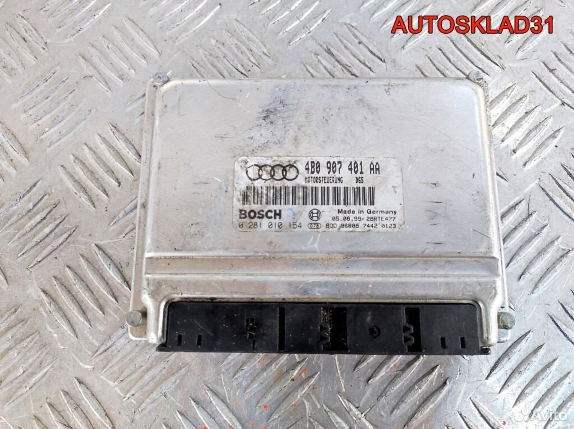Блок эбу Audi A6 C5 2.5 AKN 4B0907401AA Дизель, 3200 рублей, Дубовое