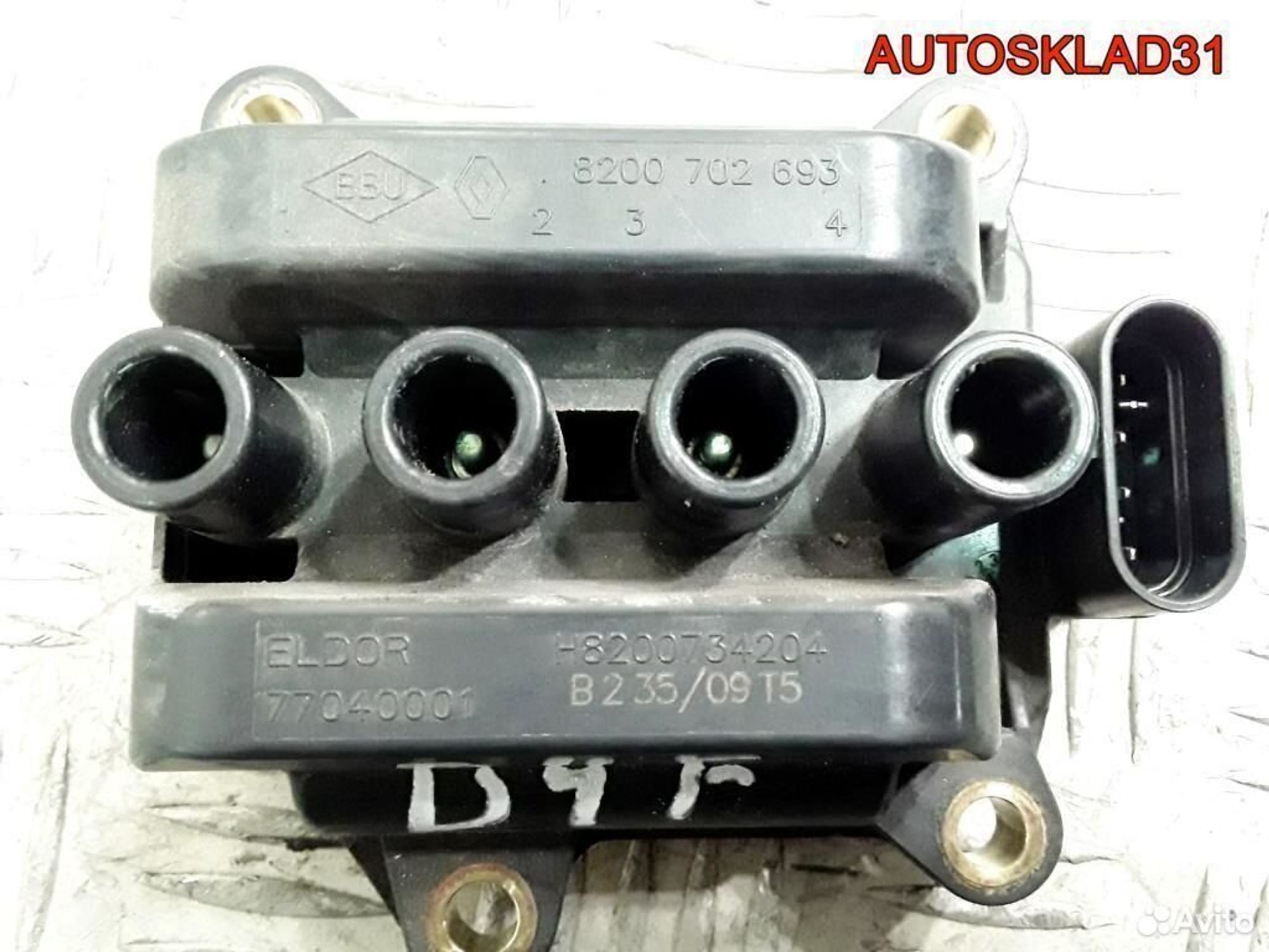 Катушка зажигания Renault Logan D4F732 8200702693, 2100 рублей, Дубовое