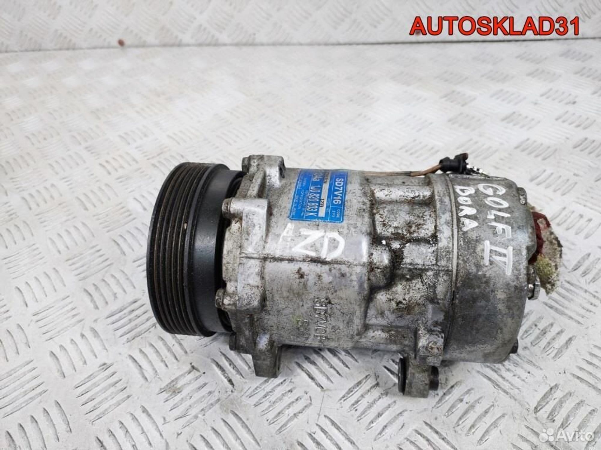 Компрессор кондиционера VW Golf 4 1J0820803K, 5900 рублей, Дубовое