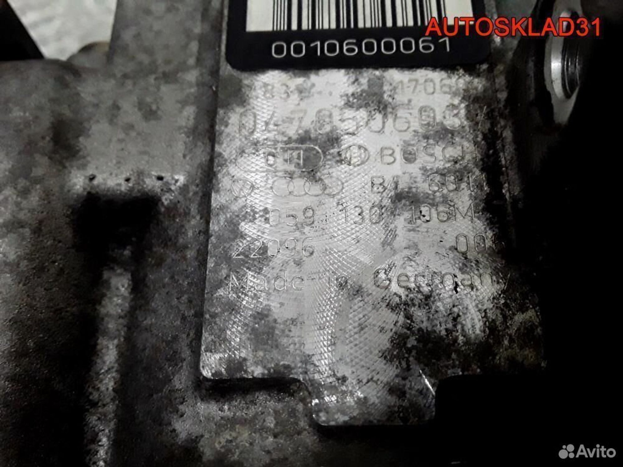 Тнвд Audi A6 C5 2,5 TDI BDG 059130106M, 27000 рублей, Дубовое