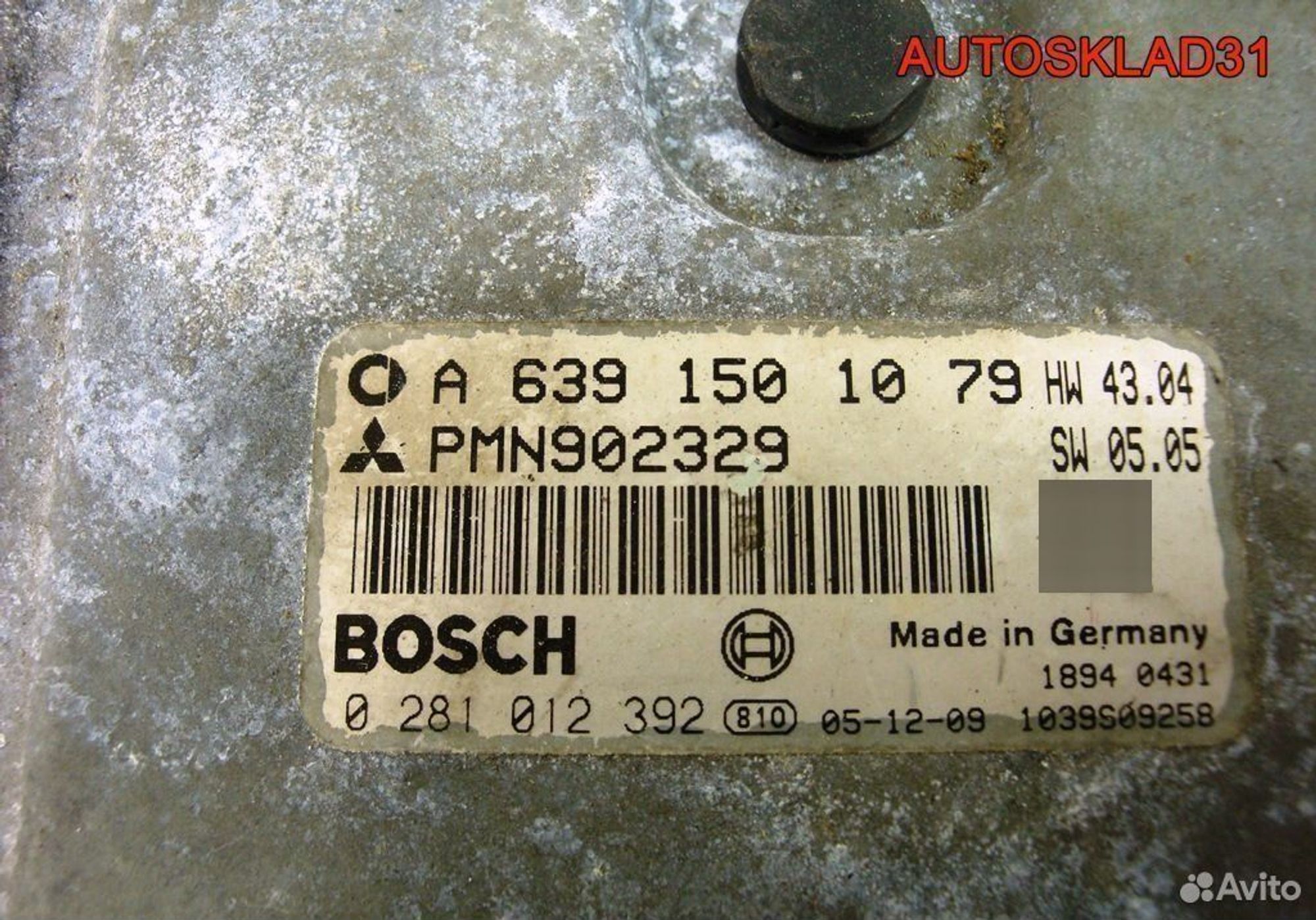 Эбу Mitsubishi Colt Z3 15 DI-D А6391501079, 4600 рублей, Дубовое