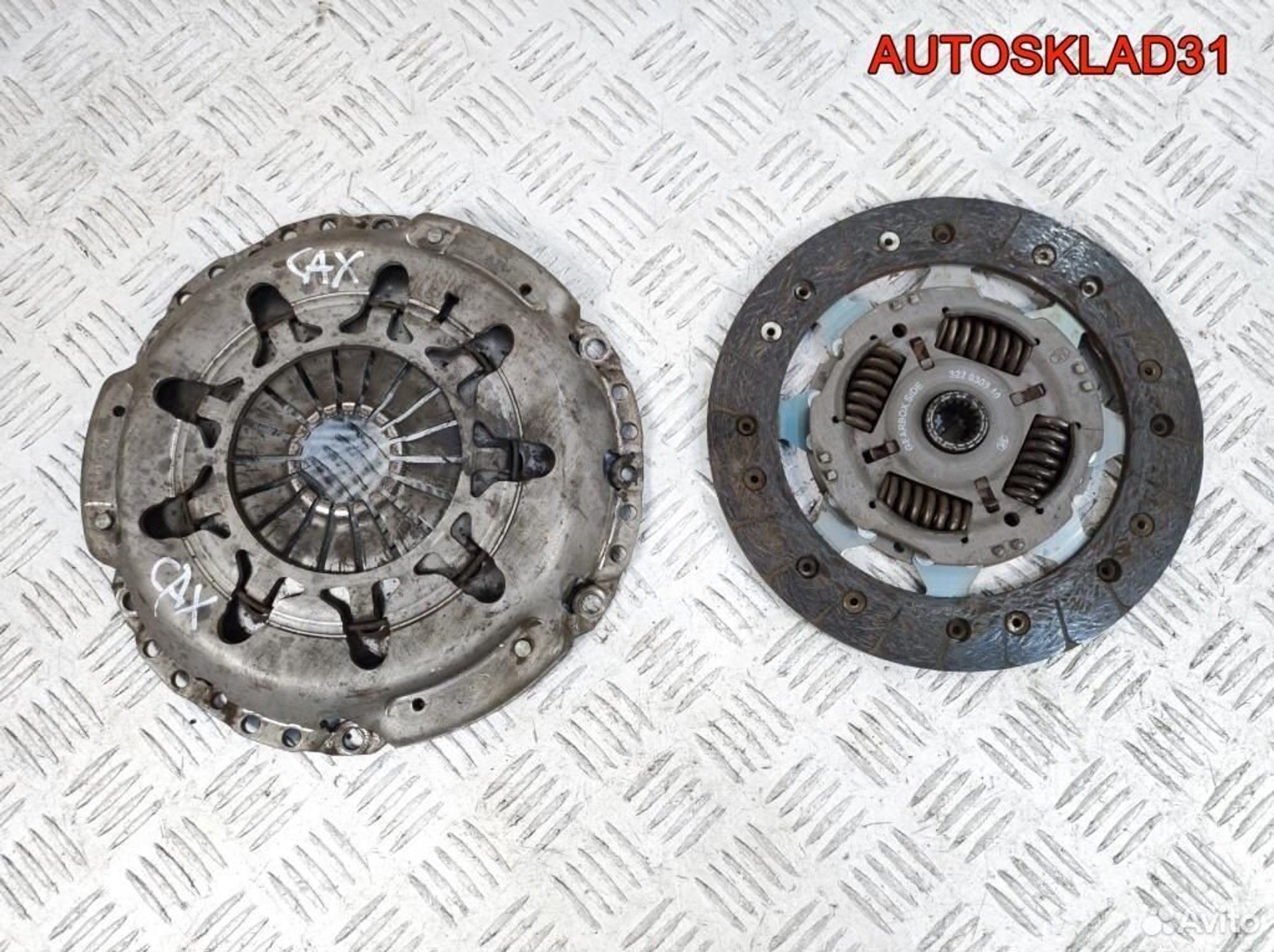 Комплект сцепления Ford Focus 1 1.8 eydf 411916307, 3600 рублей, Дубовое