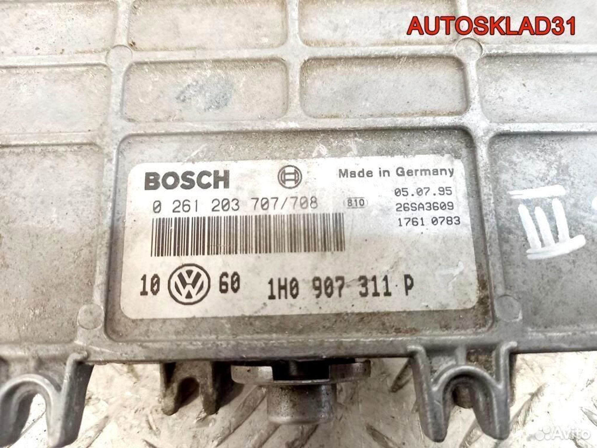 Блок ЭБУ VW Golf 1.8 ADZ 1H0907311P Бензин, 1500 рублей, Дубовое