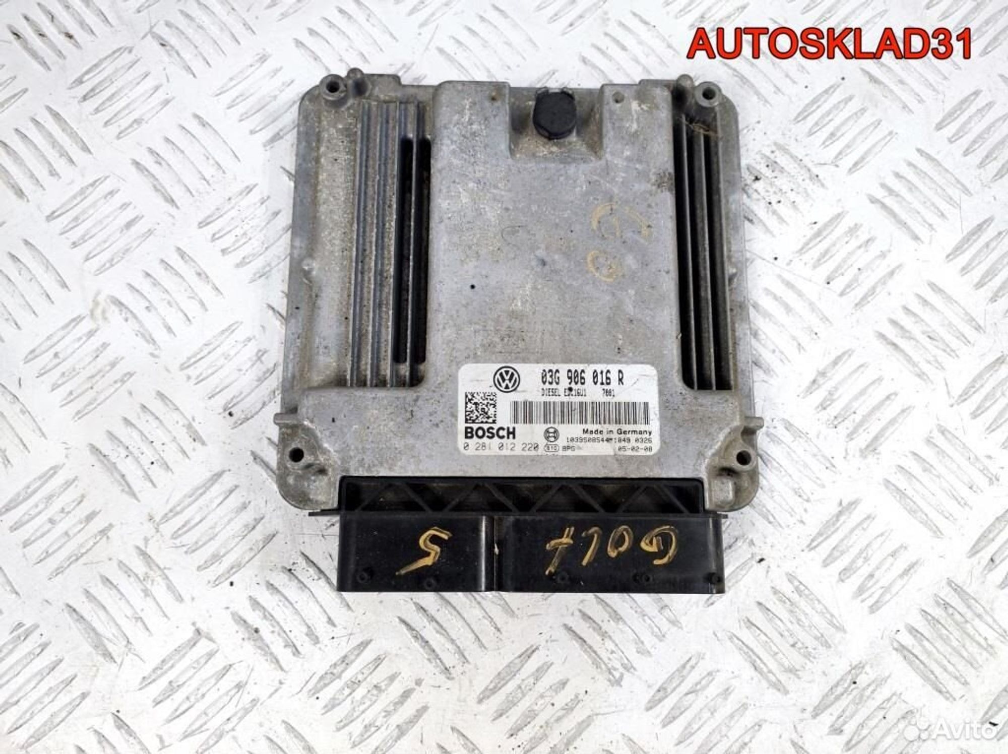 Блок ЭБУ Volkswagen Golf Plus 03G906016R 1.9 Дизель, 2000 рублей, Дубовое