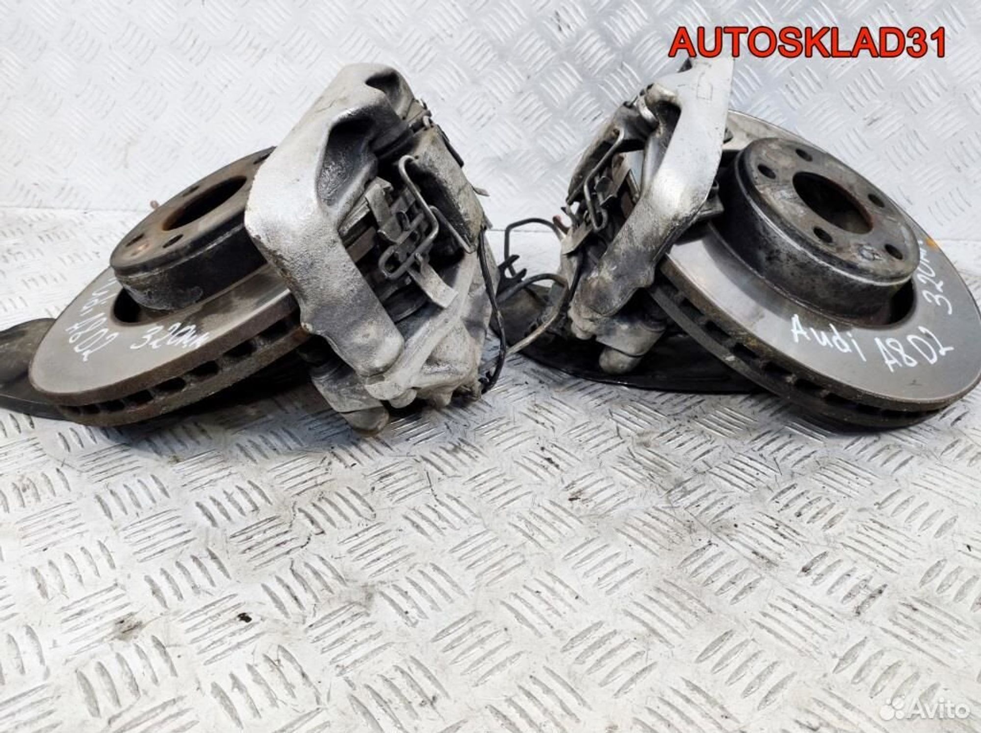 Суппорт тормозной передний комплект Audi A8 2D, 12200 рублей, Дубовое