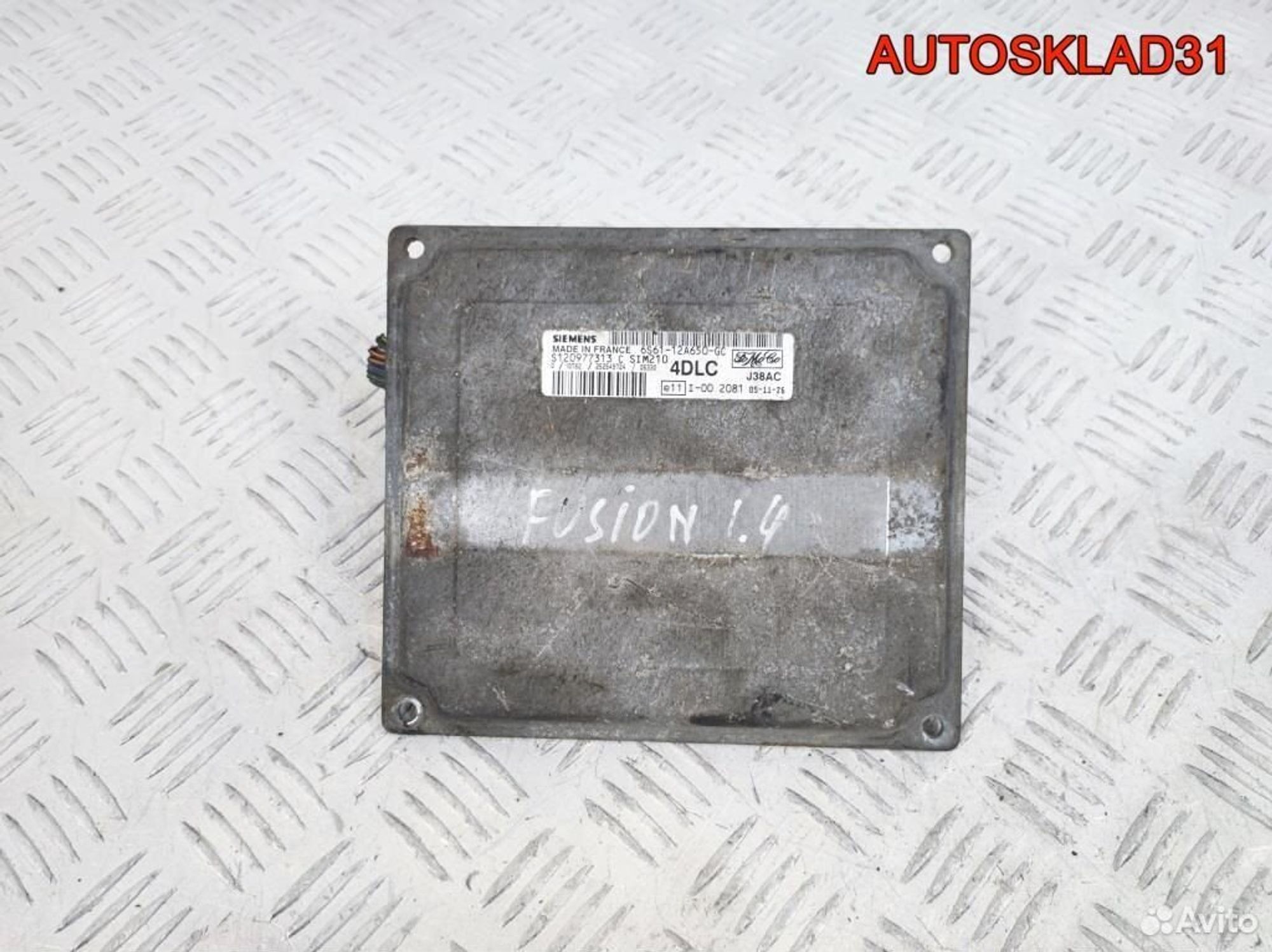 Блок эбу Ford Fusion 6S6112A650GC 1.4 Бензин, 2100 рублей, Дубовое