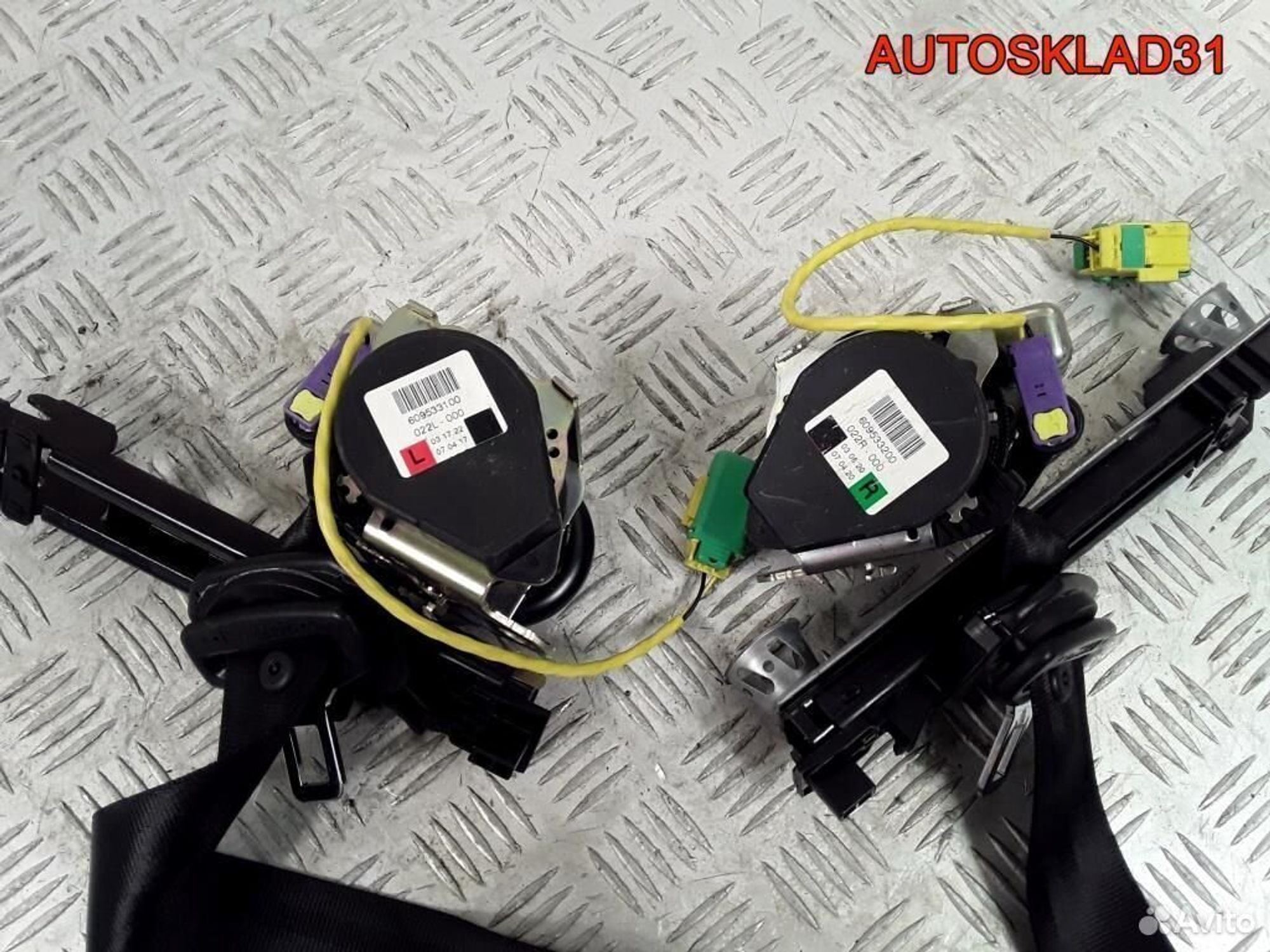 Ремень безопасности задний VW Touareg 7L6857805, 3600 рублей, Дубовое