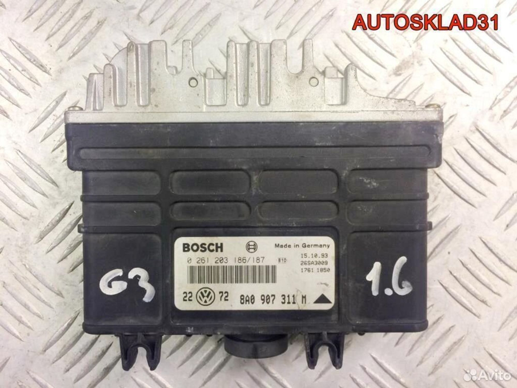 Эбу Фольксваген Гольф 3 8A0907311M бензин, 4100 рублей, Дубовое