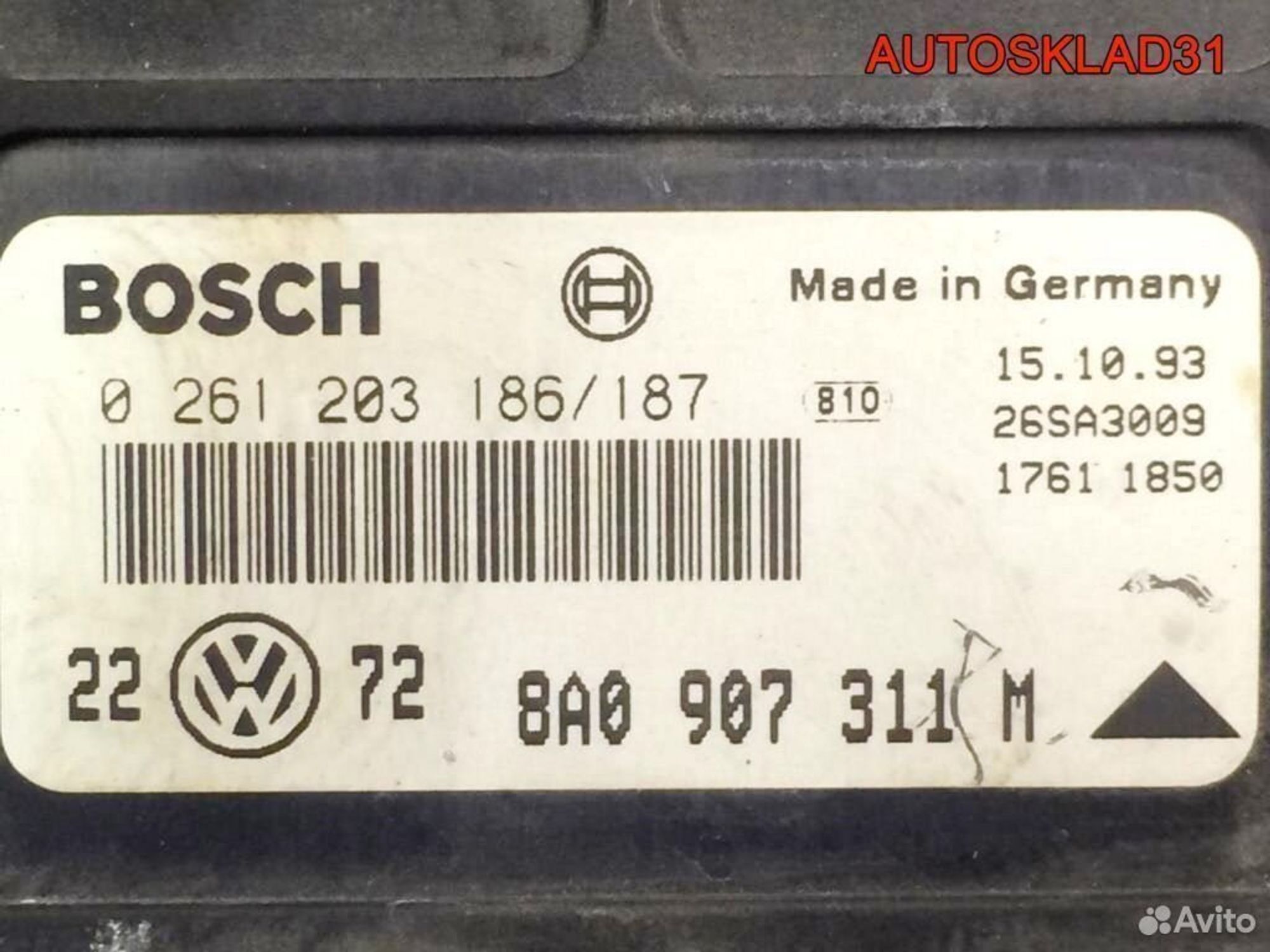 Эбу Фольксваген Гольф 3 8A0907311M бензин, 4100 рублей, Дубовое