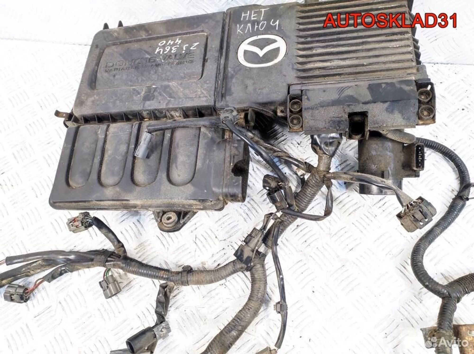 Блок эбу с косой Mazda 3 BK 1,3 ZJ 1001407150, 5700 рублей, Дубовое